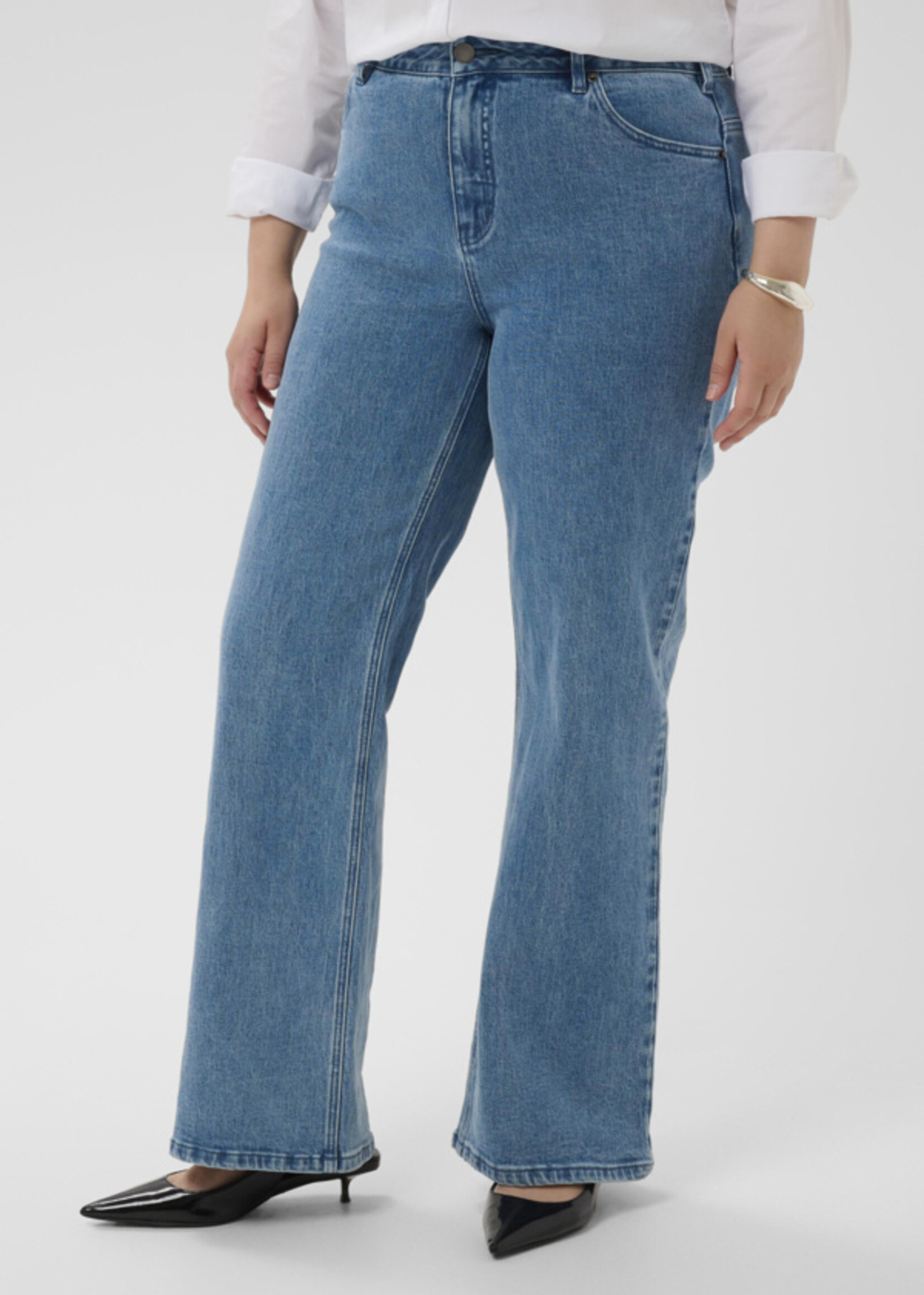 KAFFE CURVE KAFFE CURVE-JEANS ÉVASÉ-10584056