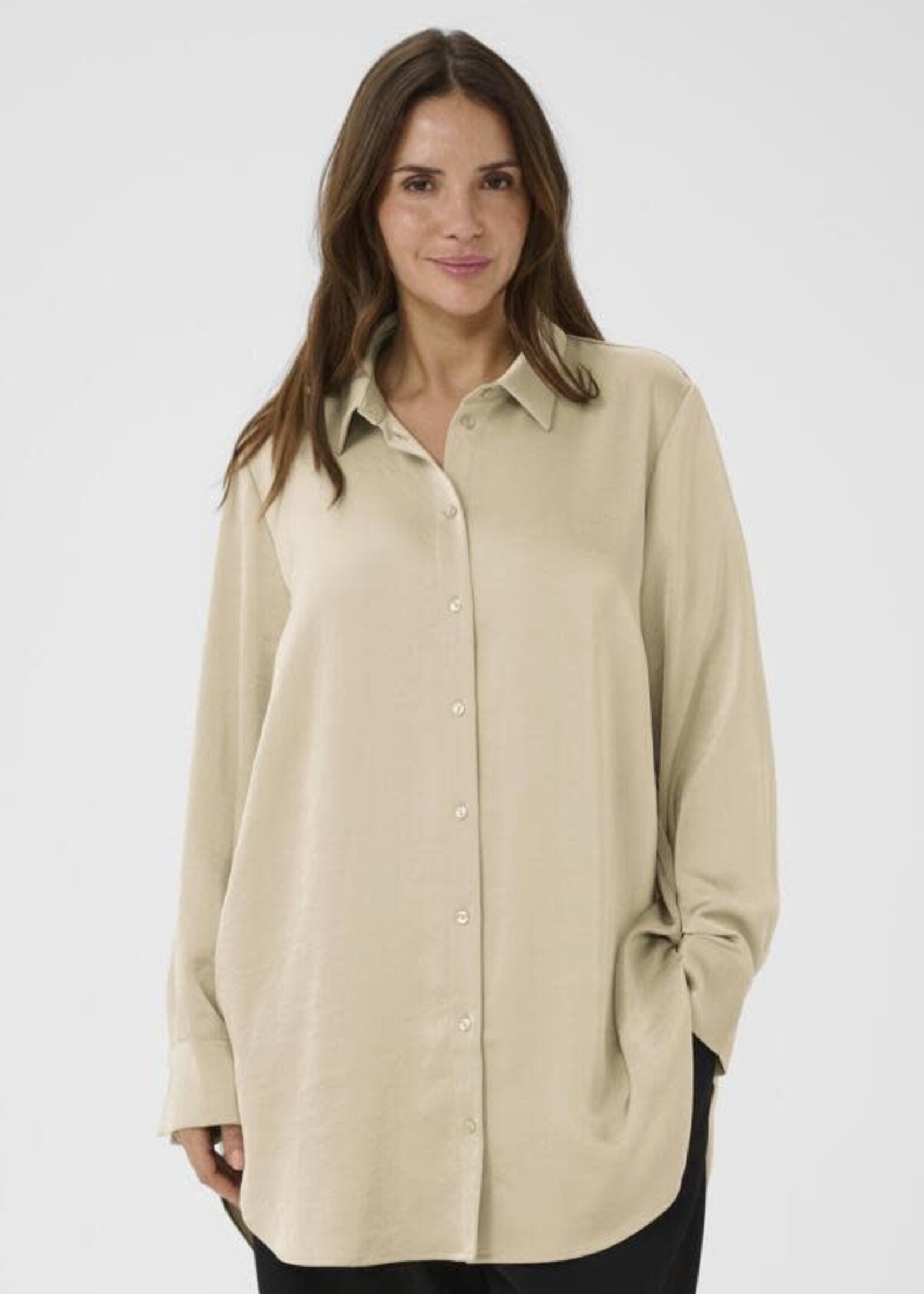 KAFFE CURVE KAFFE CURVE-CHEMISE SATINÉE-10583999