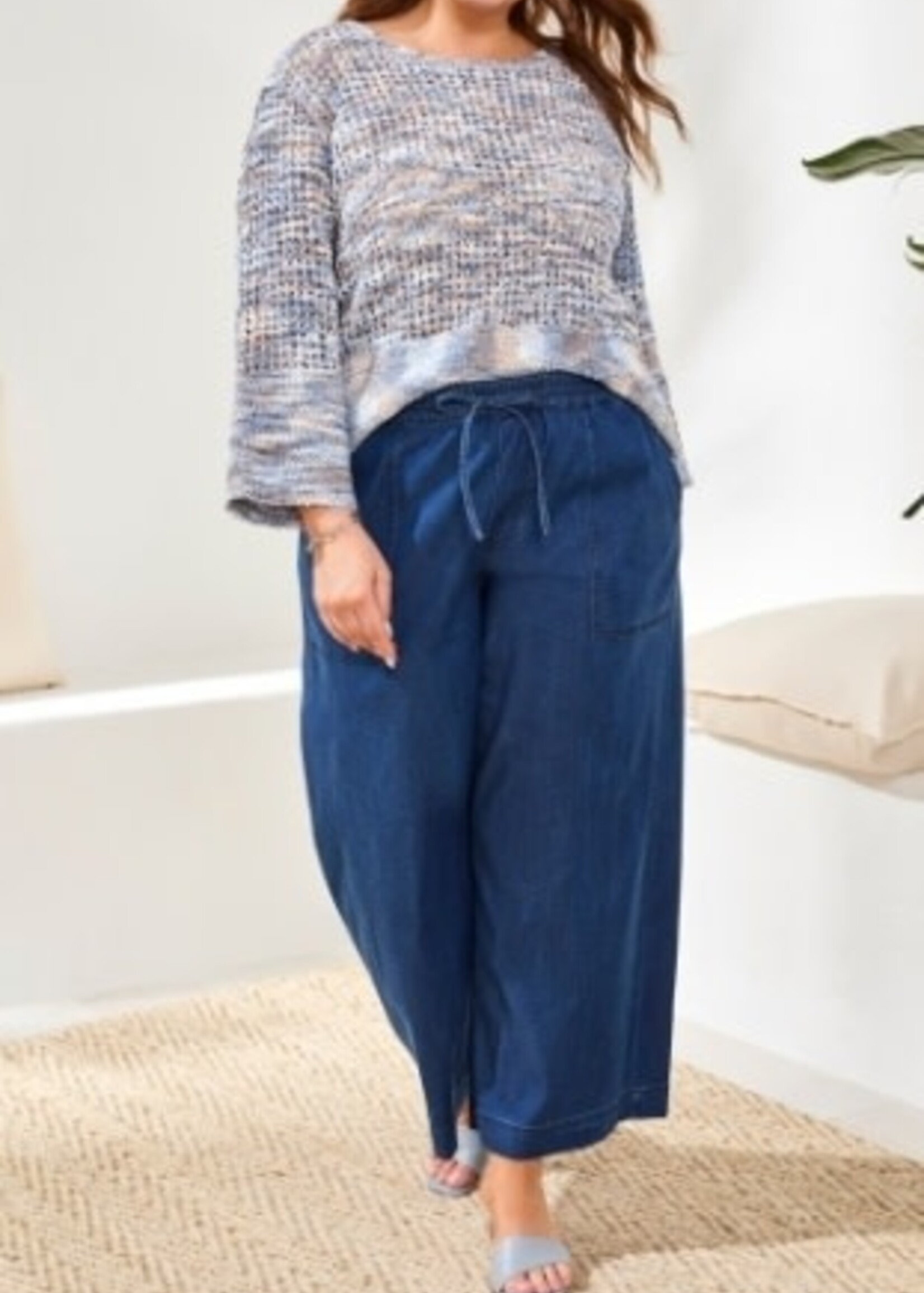 TRIBAL FASHION TRIBAL-PANTALON JAMBE LARGE-6127V-5383