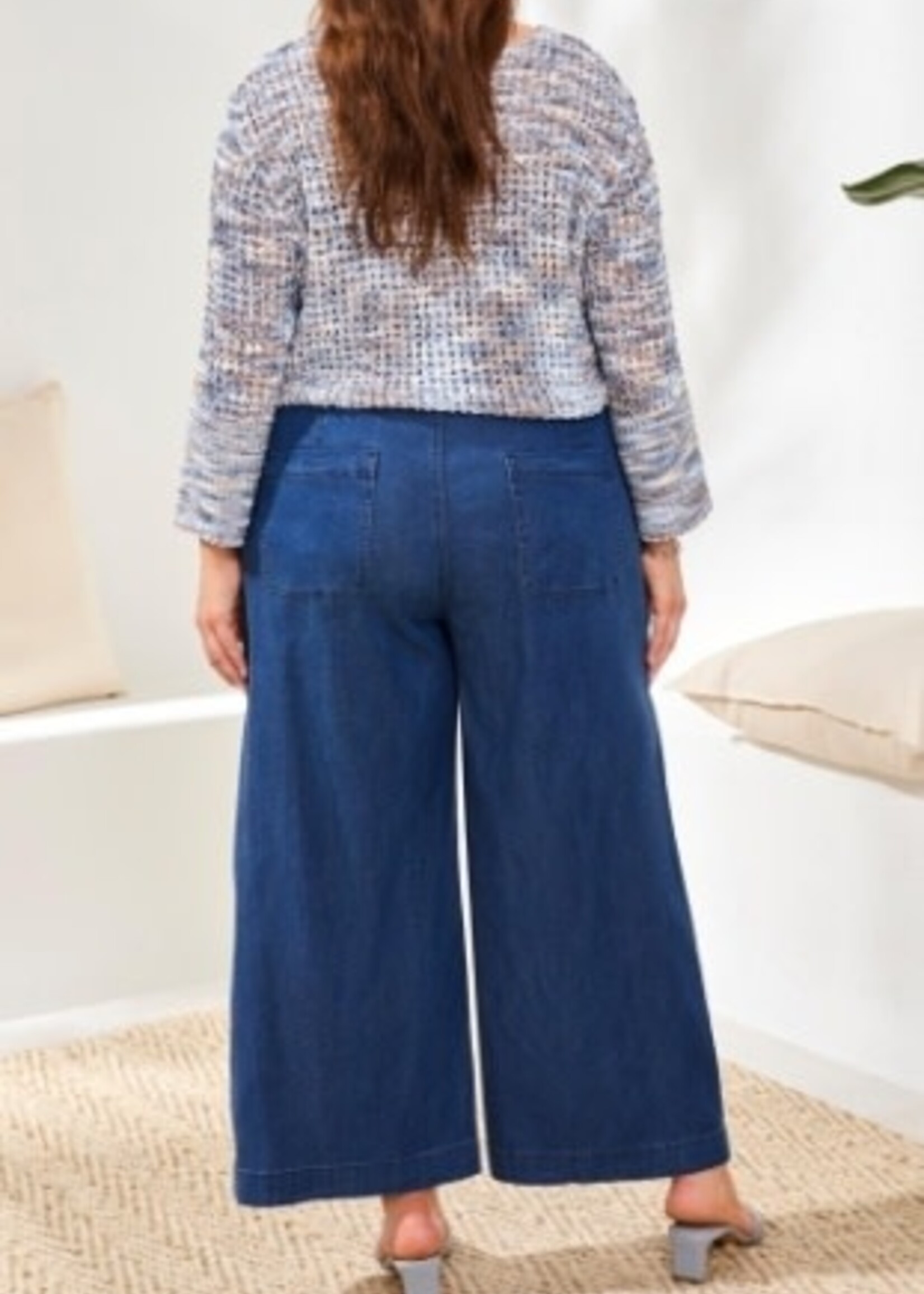 TRIBAL FASHION TRIBAL-PANTALON JAMBE LARGE-6127V-5383