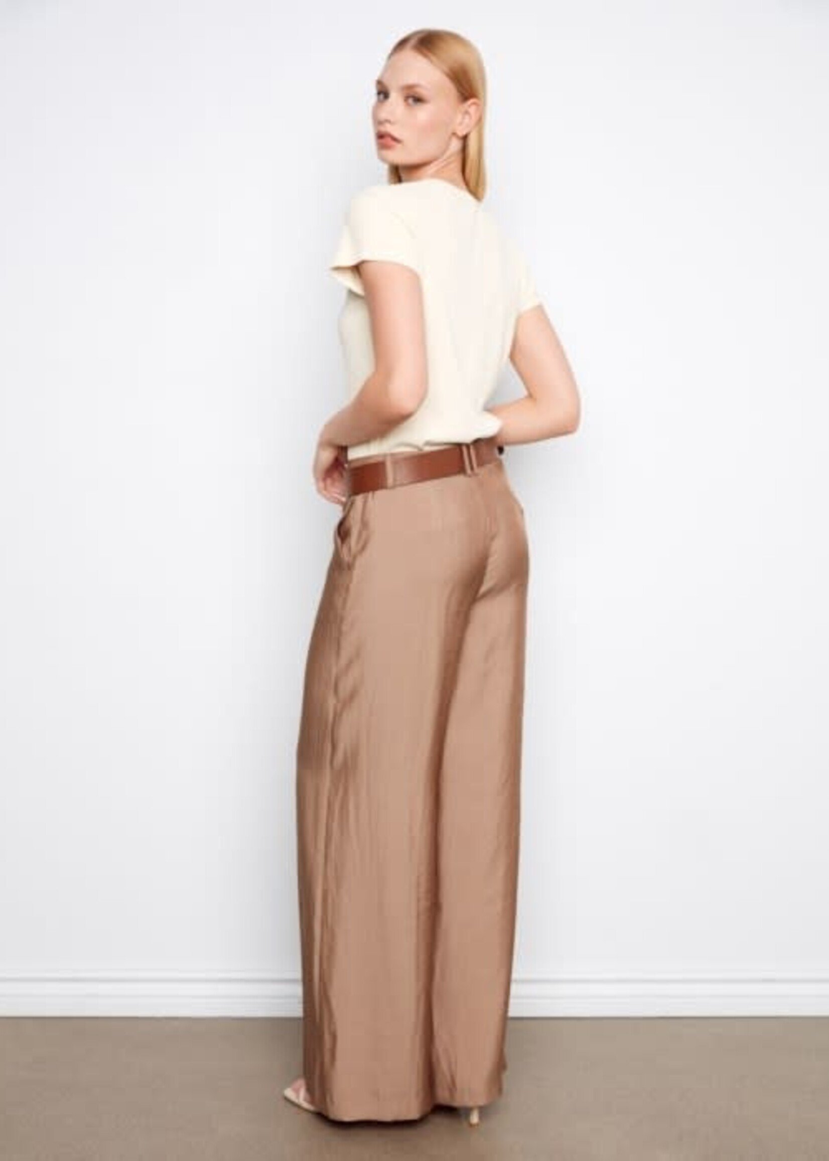 CHARLIE B CHARLIE B-PANTALON SATINÉ-C5756