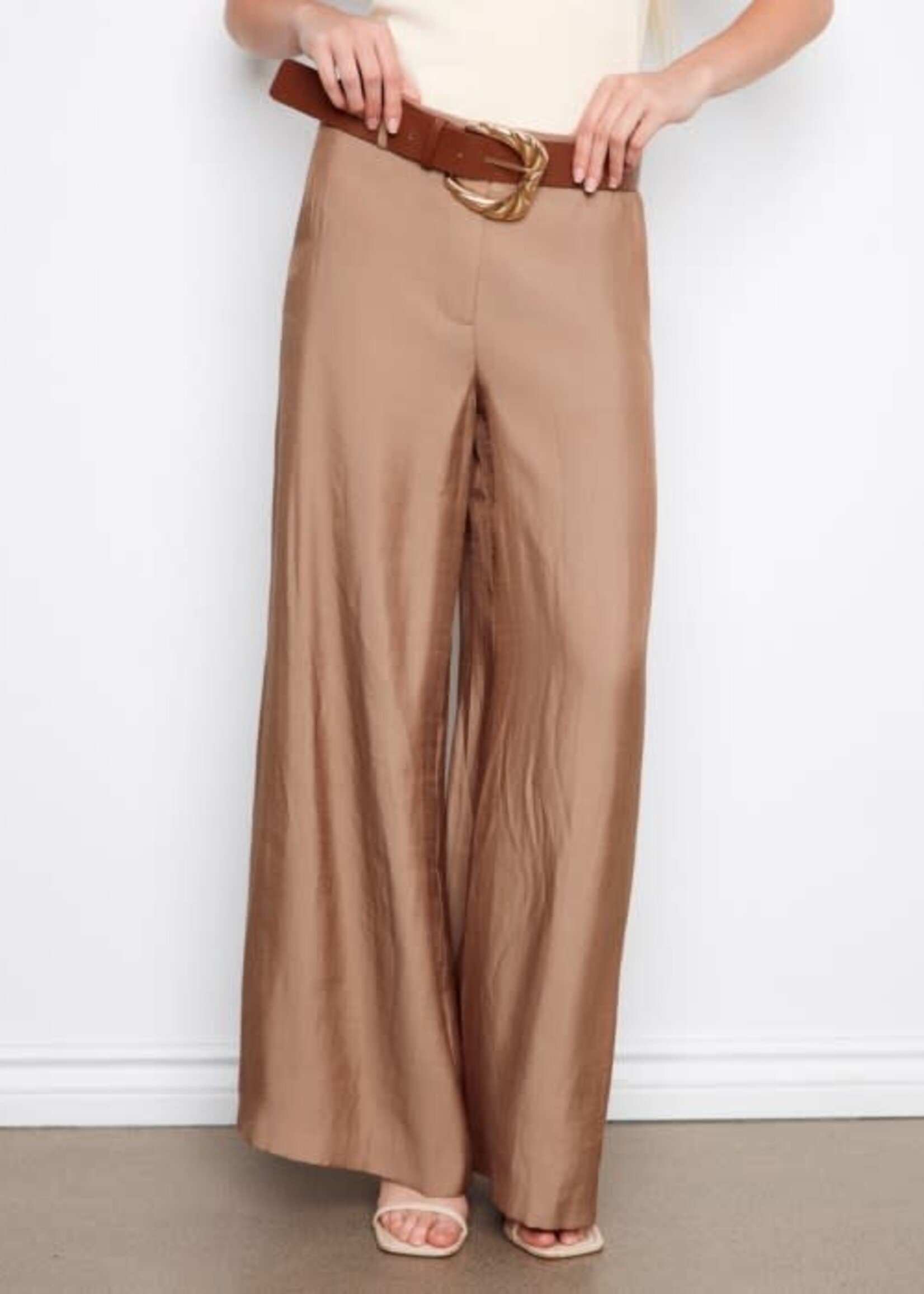 CHARLIE B CHARLIE B-PANTALON SATINÉ-C5756