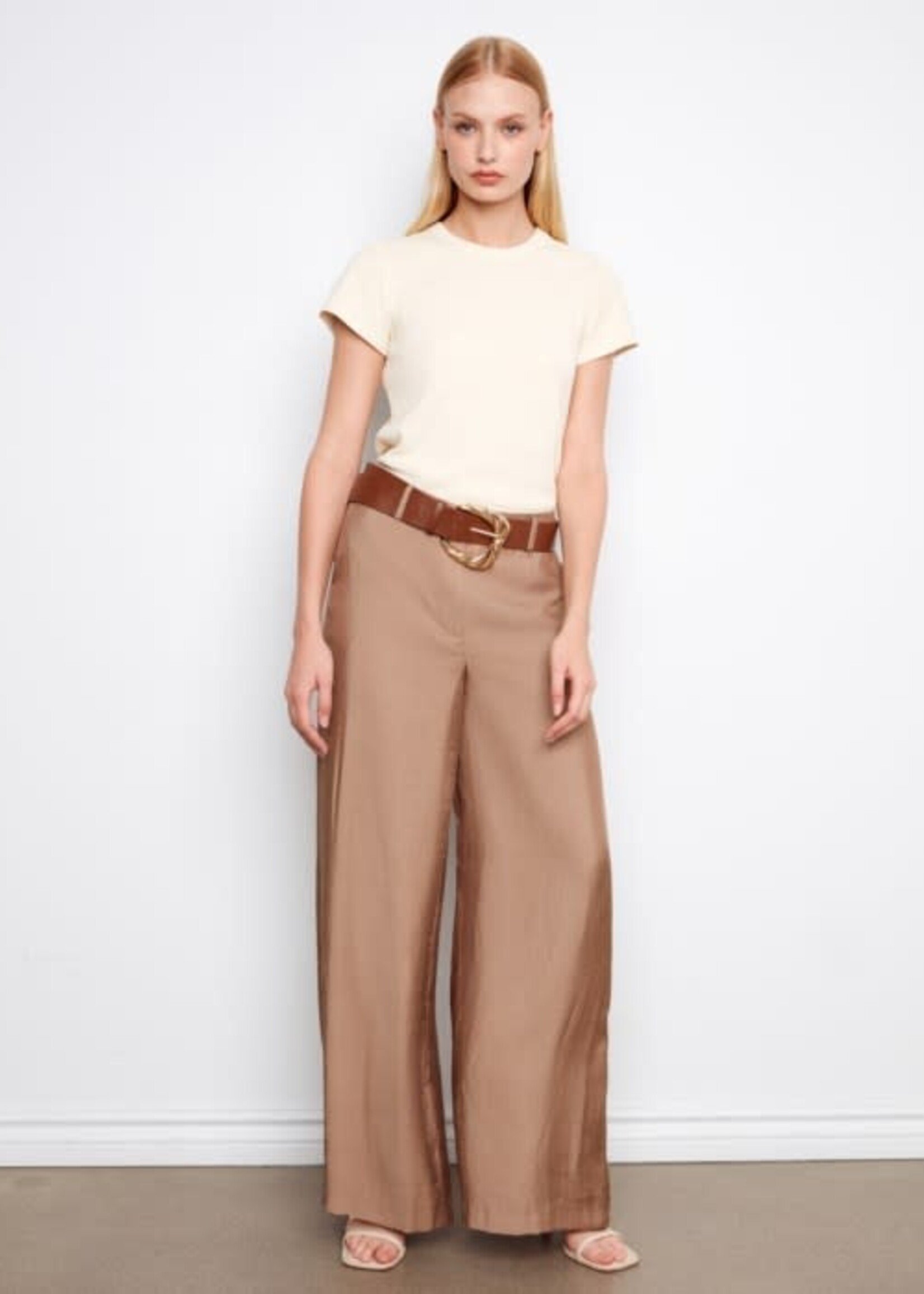 CHARLIE B CHARLIE B-PANTALON SATINÉ-C5756