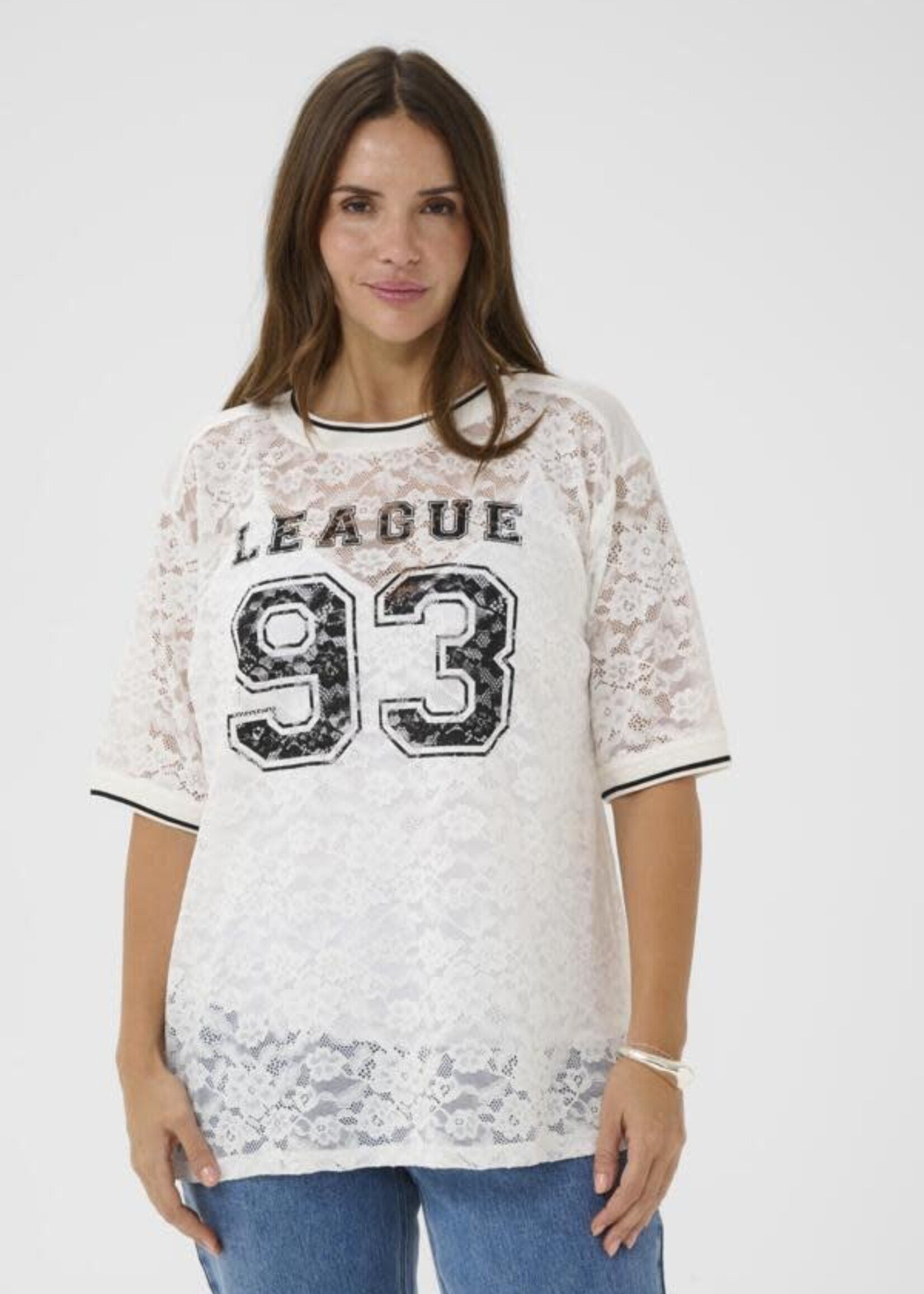 KAFFE CURVE KAFFE CURVE-T-SHIRT DENTELLE-10584066