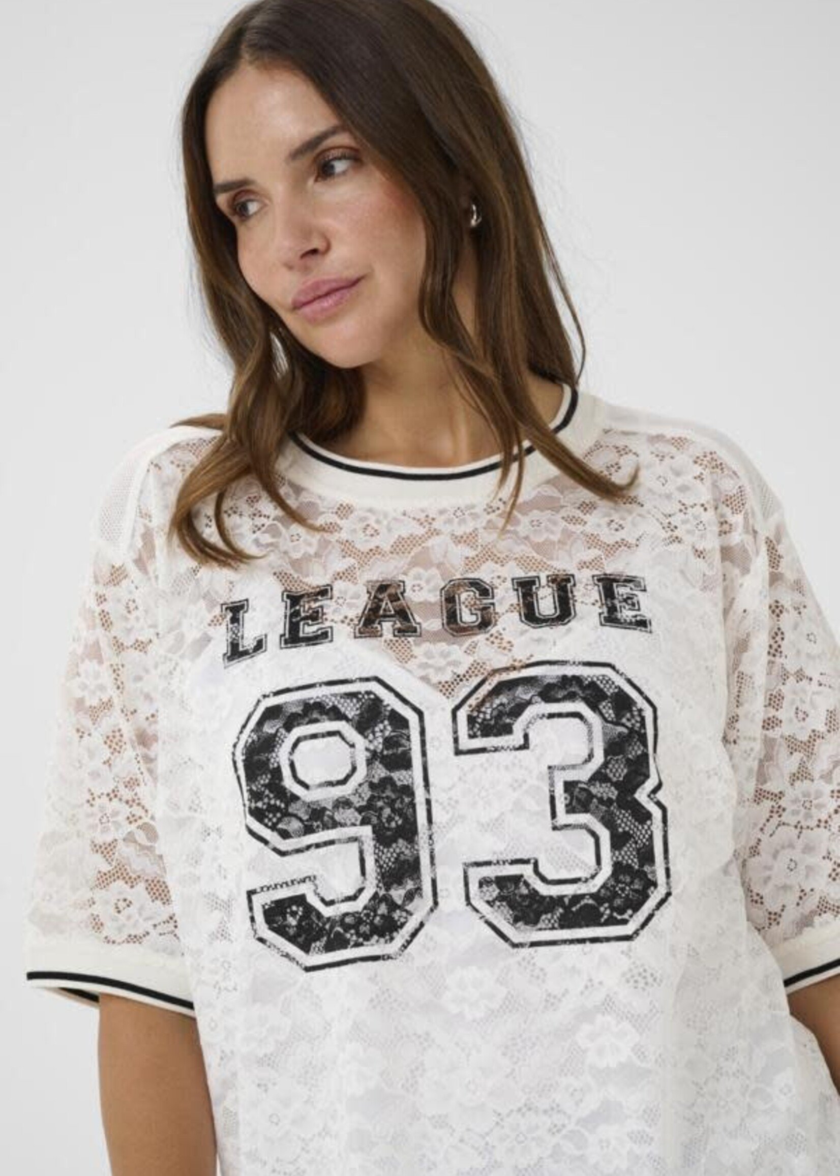 KAFFE CURVE KAFFE CURVE-T-SHIRT DENTELLE-10584066