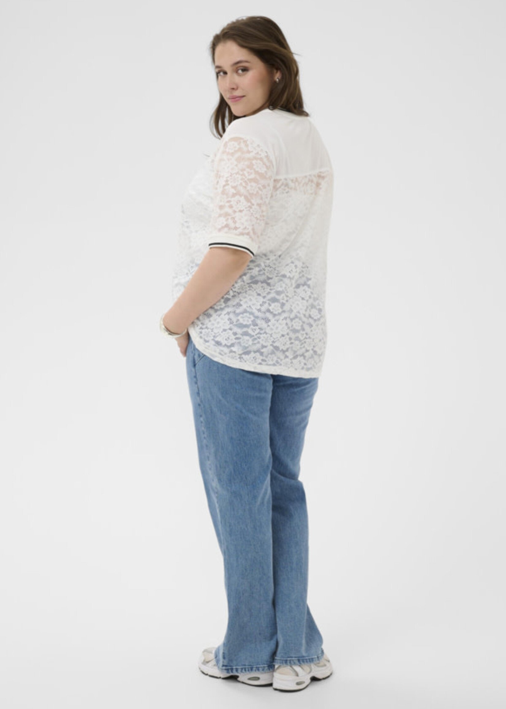 KAFFE CURVE KAFFE CURVE-T-SHIRT DENTELLE-10584066