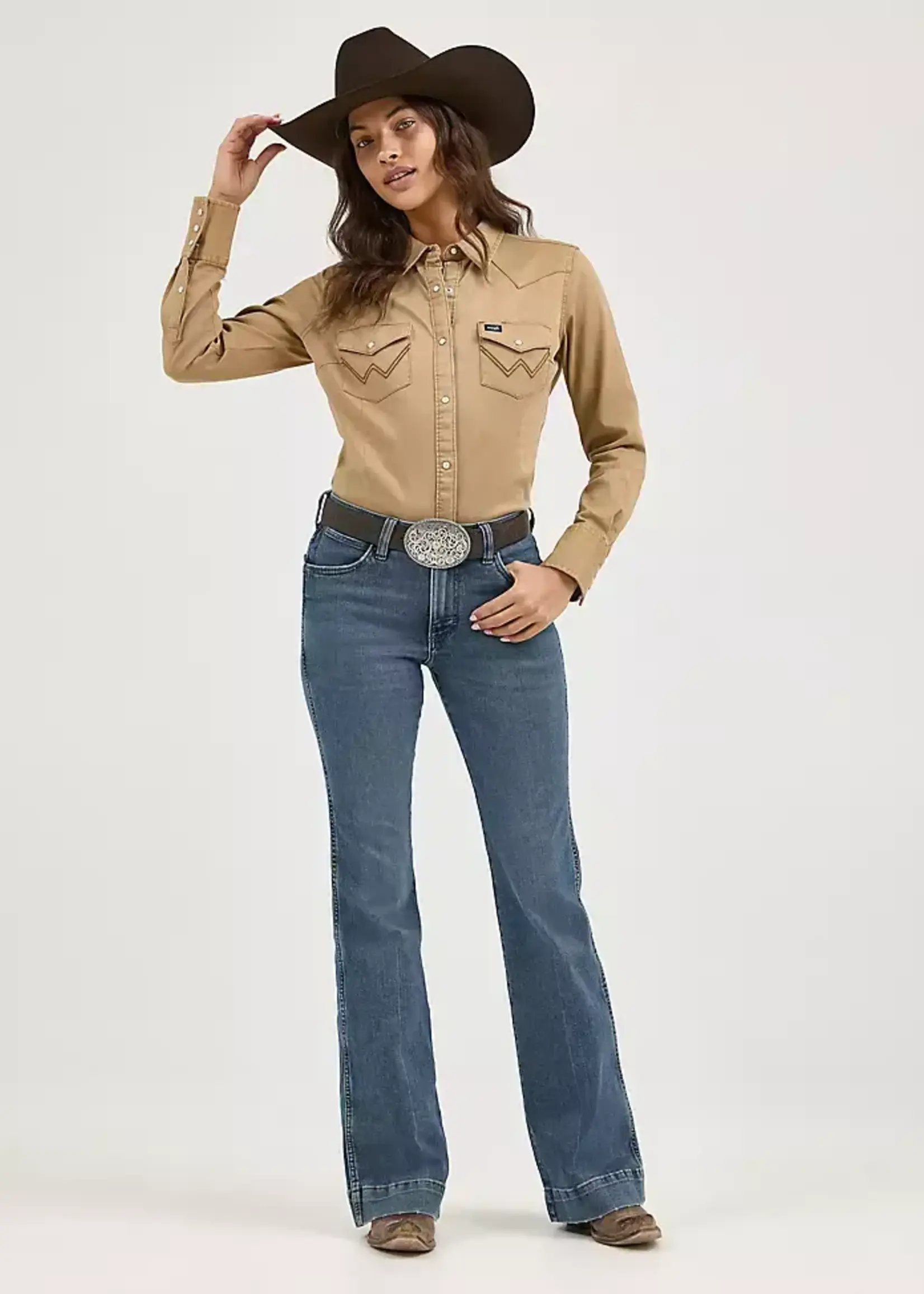 WRANGLER WRANGLER-RETRO PREMIUM HIGH RISE JEANS-11MPESY