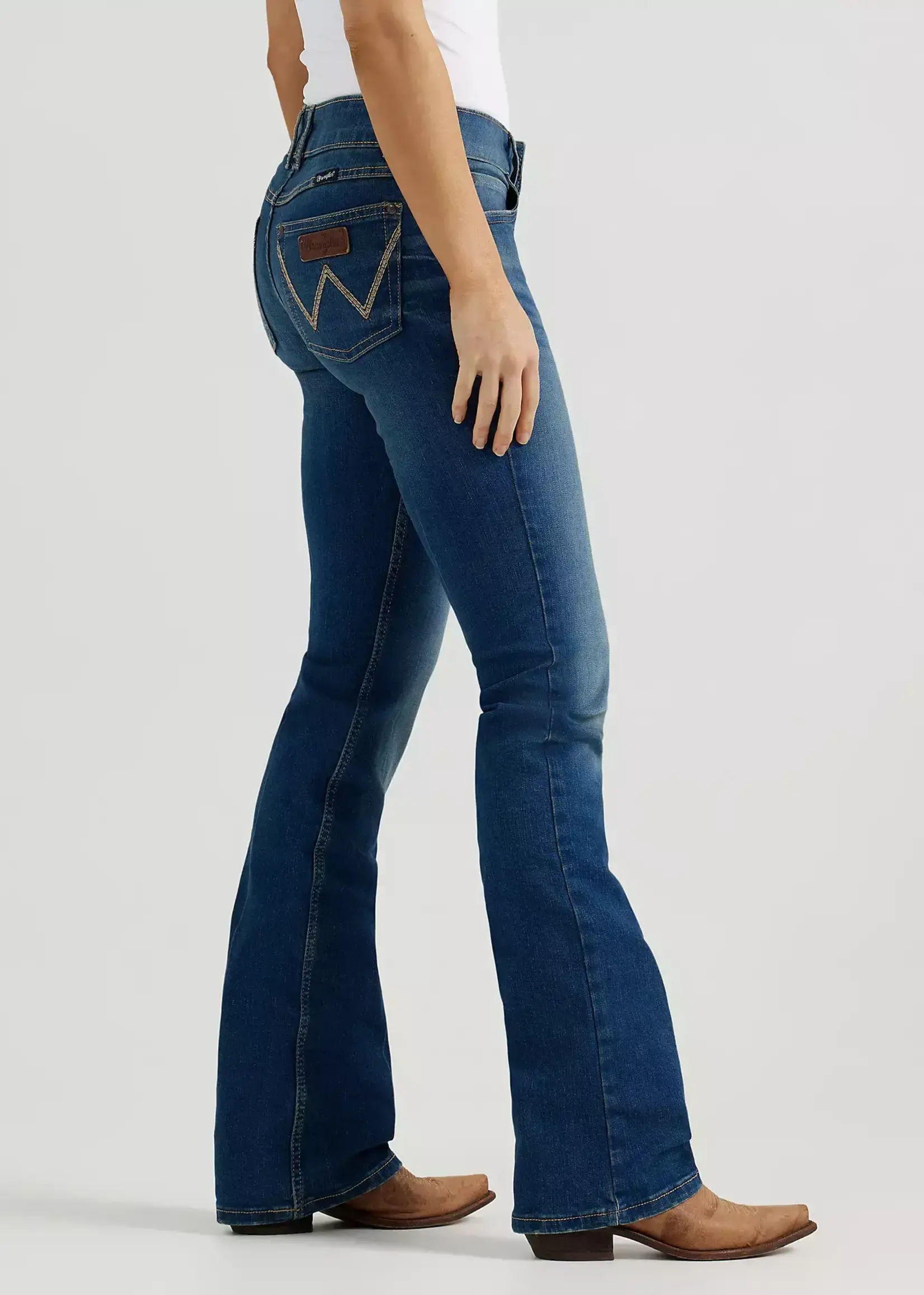 WRANGLER WRANGLER-MAE BOOTCUT MID RISE JEANS-09MWZPV