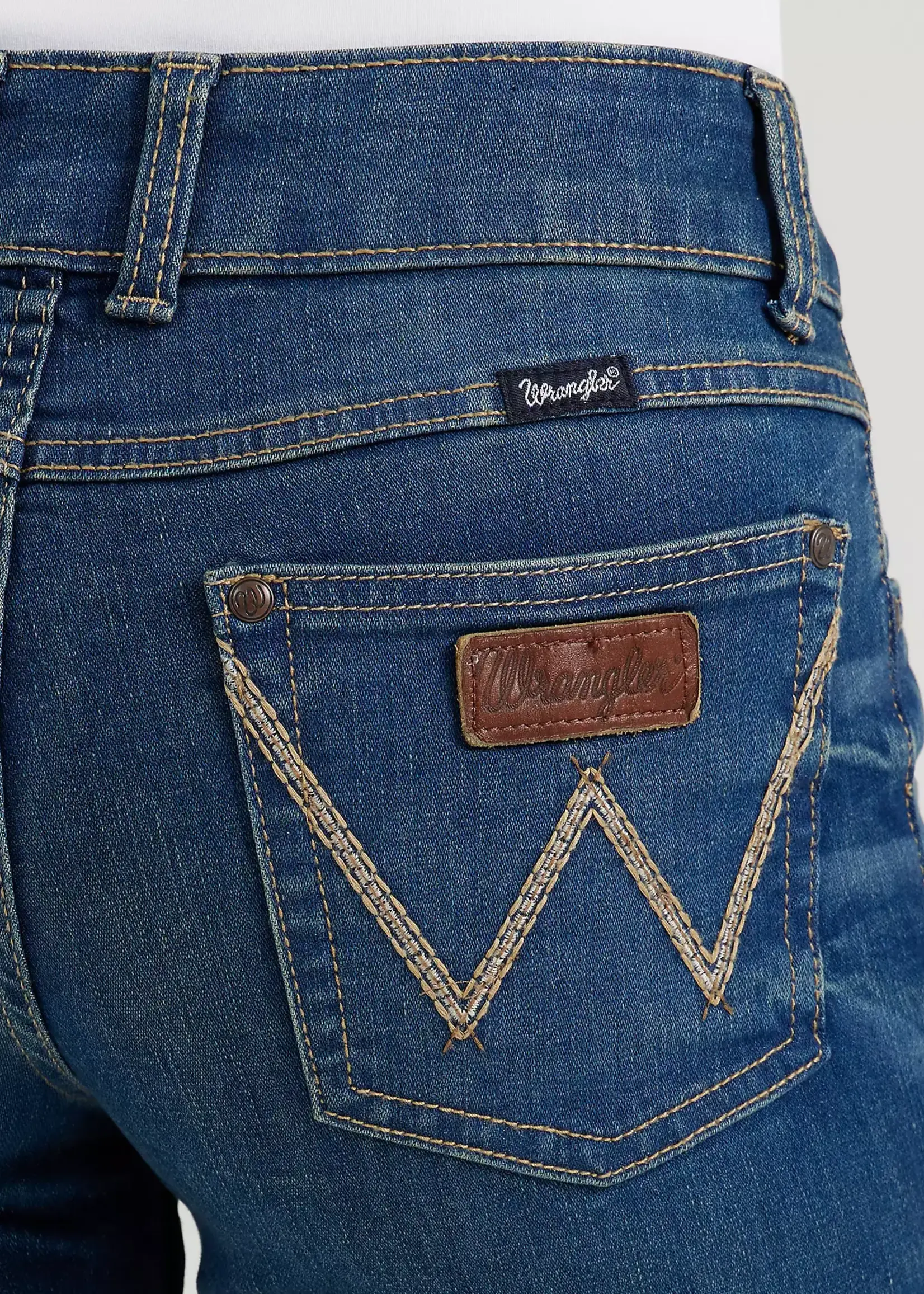 WRANGLER WRANGLER-MAE BOOTCUT MID RISE JEANS-09MWZPV