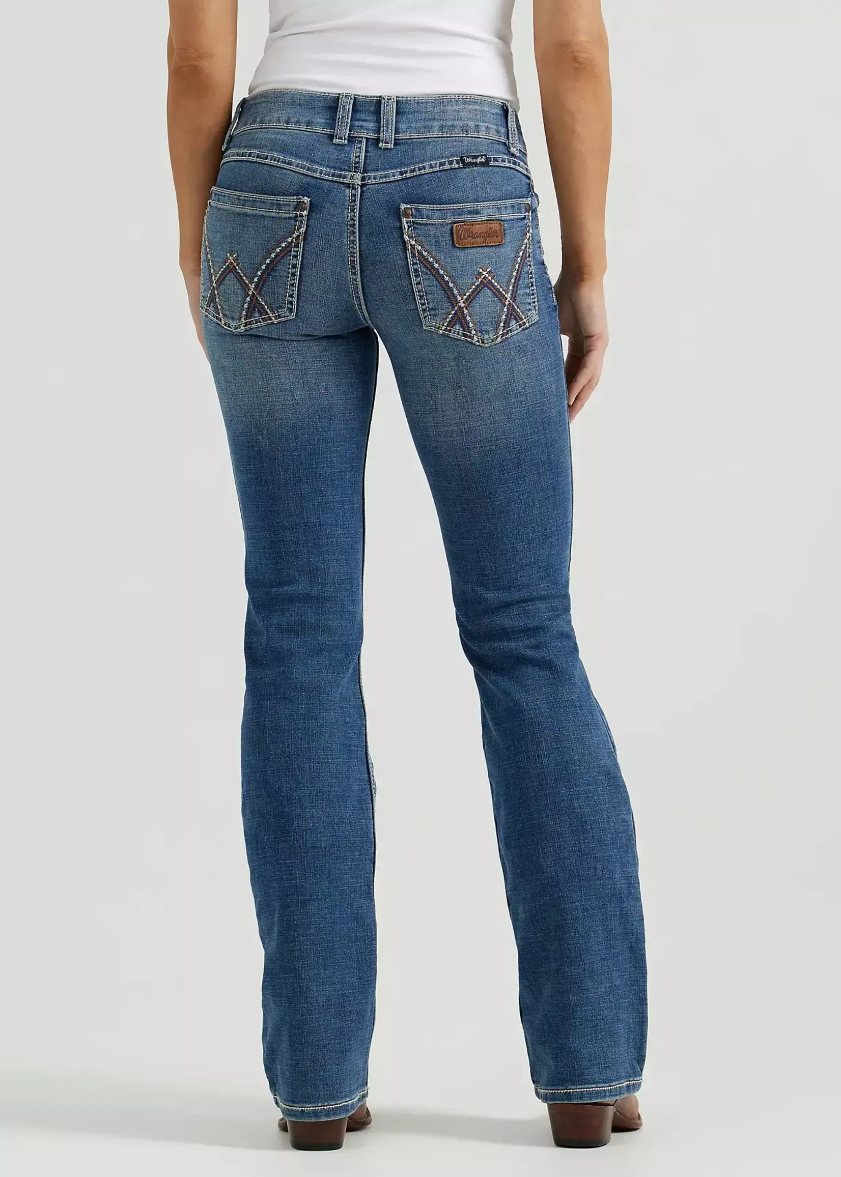 WRANGLER WRANGLER-RETRO MAE MID RISE BOOTCUT JEANS-09MWZDW