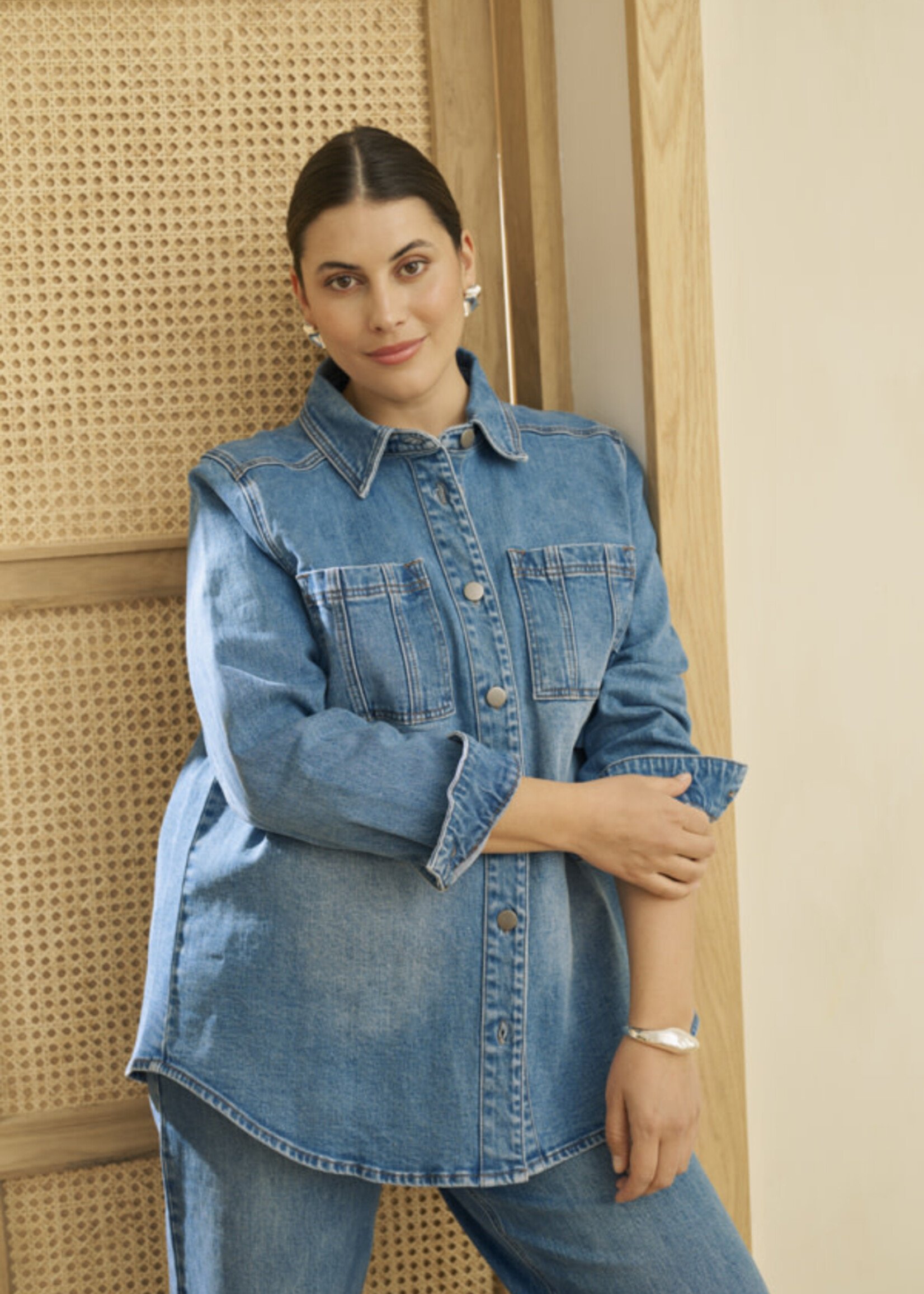 KAFFE CURVE KAFFE CURVE-JACKET DENIM-10583928