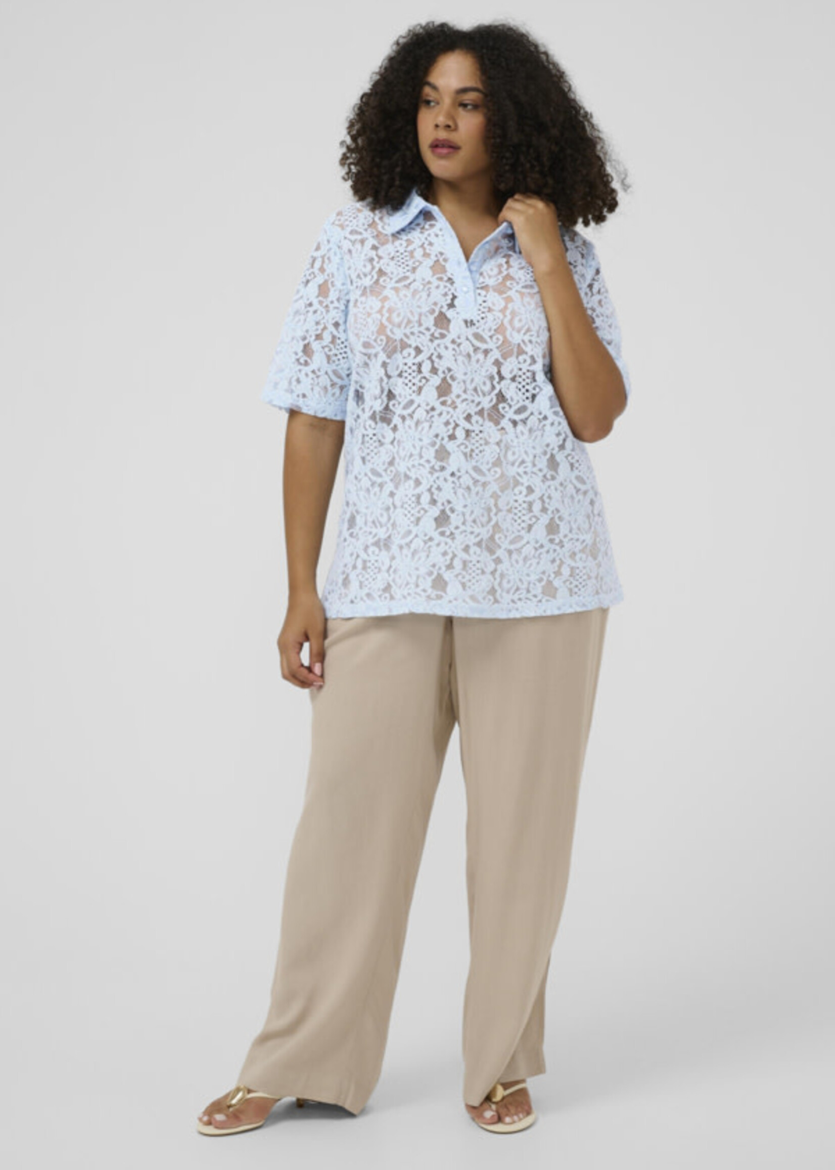 KAFFE CURVE KAFFE CURVE-BLOUSE DENTELLE-10584044