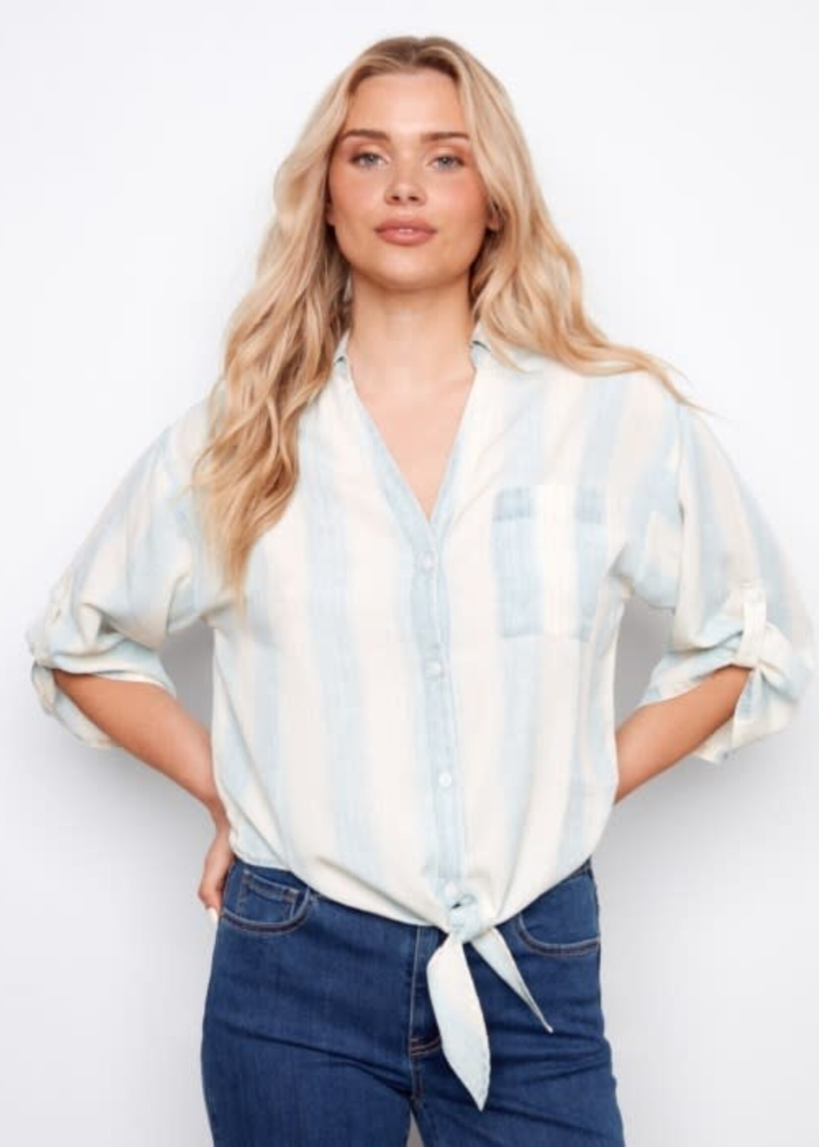 CHARLIE B CHARLIE B-BLOUSE AVEC NOEUD-C4593