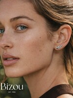 BIZOU BIZOU-BOUCLE OREILLE FEUILLE ARGENTÉ-8315