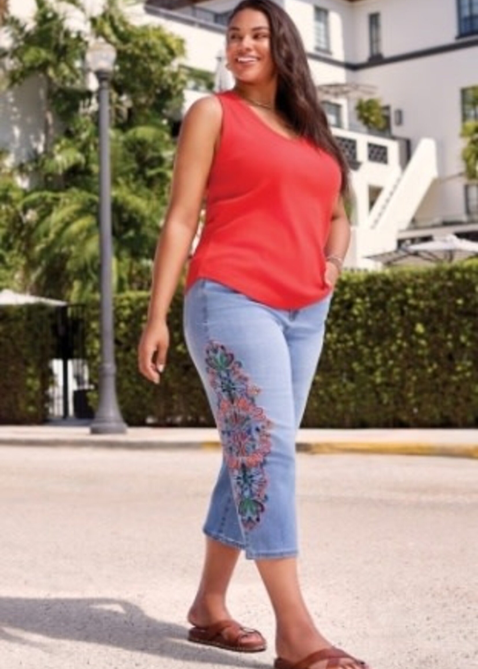 TRIBAL FASHION TRIBAL-JEANS 3/4-5814V-5229-2730