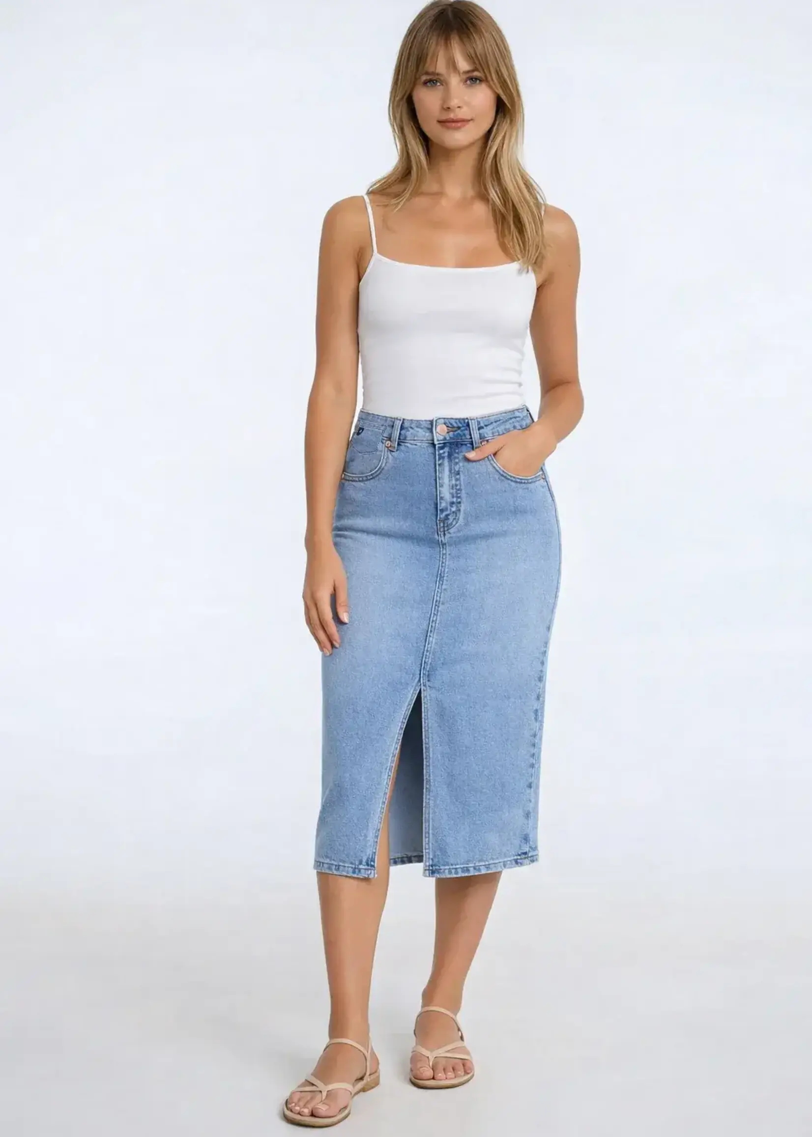 LOIS JEANS LOIS-LEILA JUPE DENIM DROIT-2149699500