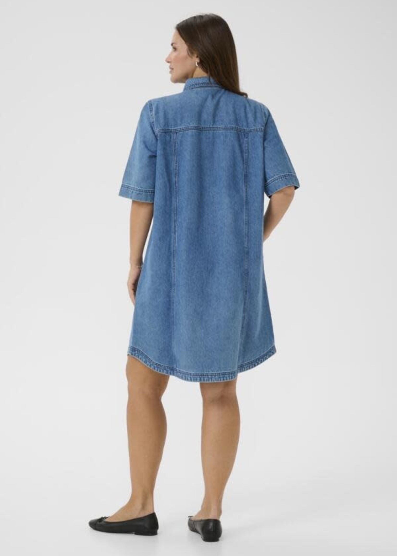KAFFE CURVE KAFFE CURVE-ROBE EN JEANS-10584053