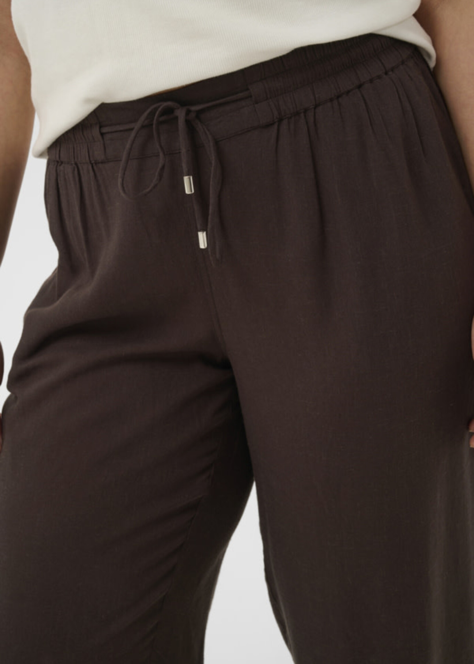 KAFFE CURVE KAFFE CURVE-PANTALON JAMBE LARGE-10584078