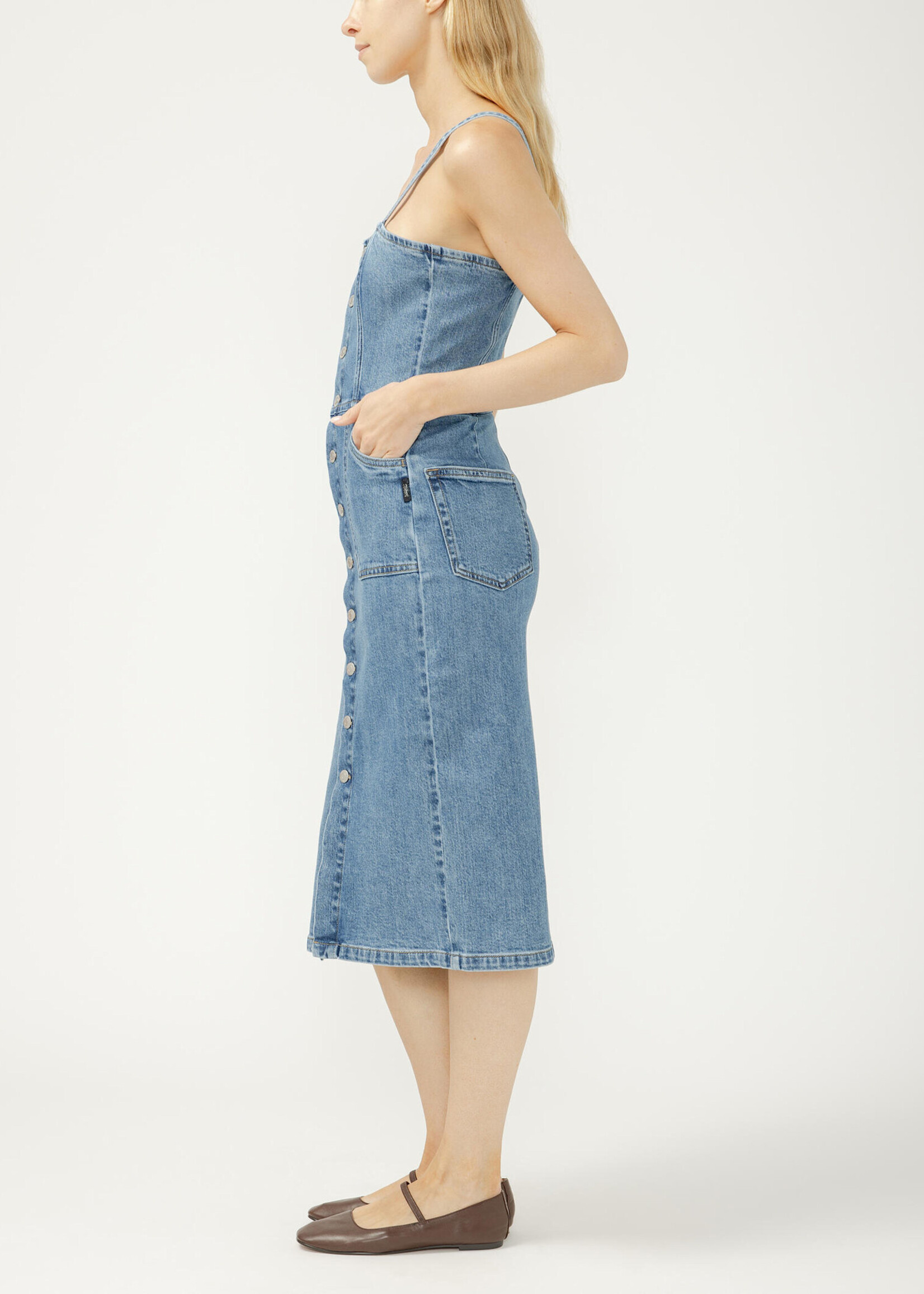 SILVER JEANS SILVER JEANS-ROBE MIDI EN JEANS-L30605HDR285