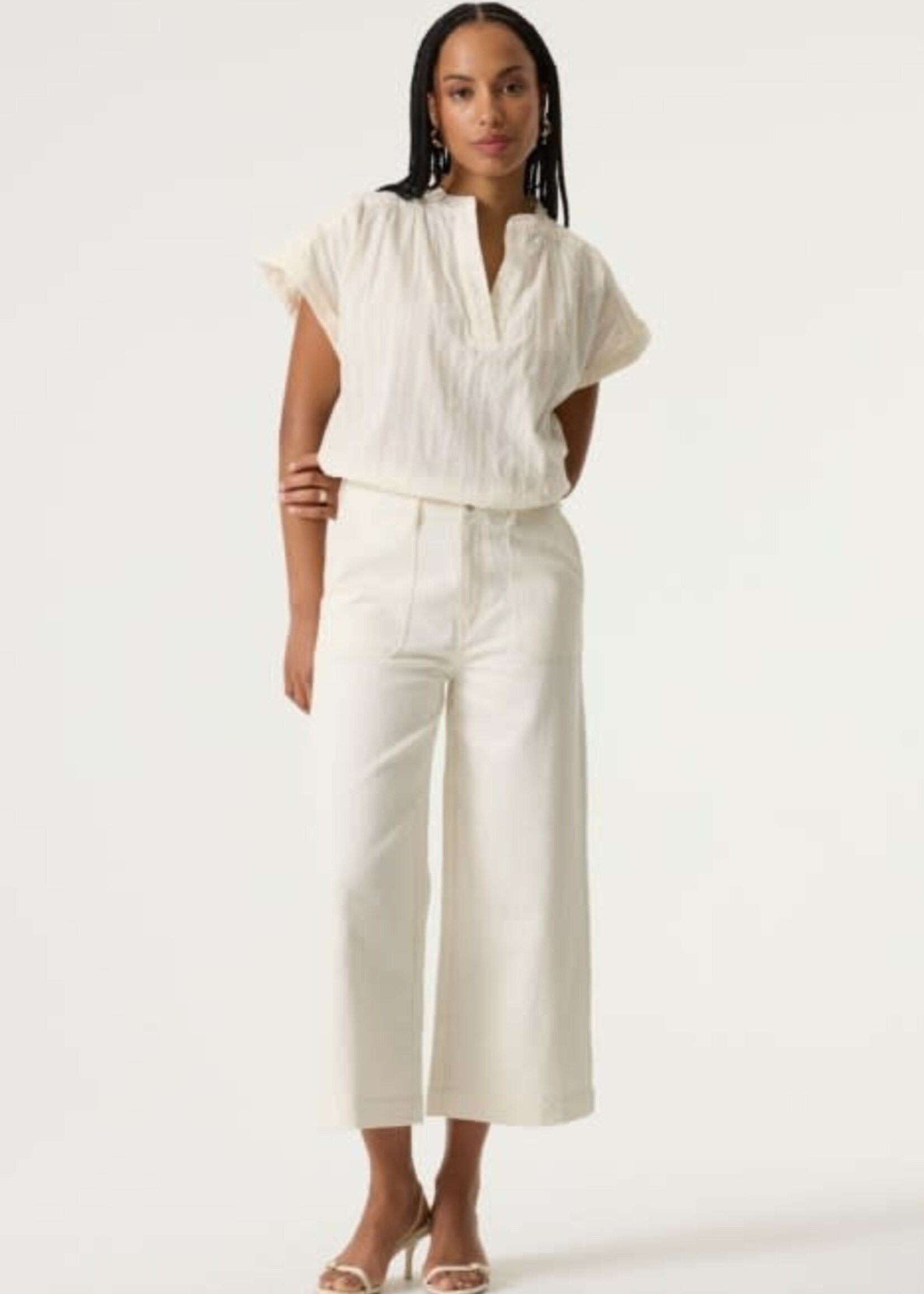 GARCIA GARCIA-PANTALON 7/8 JAMBE LARGE-Q260115