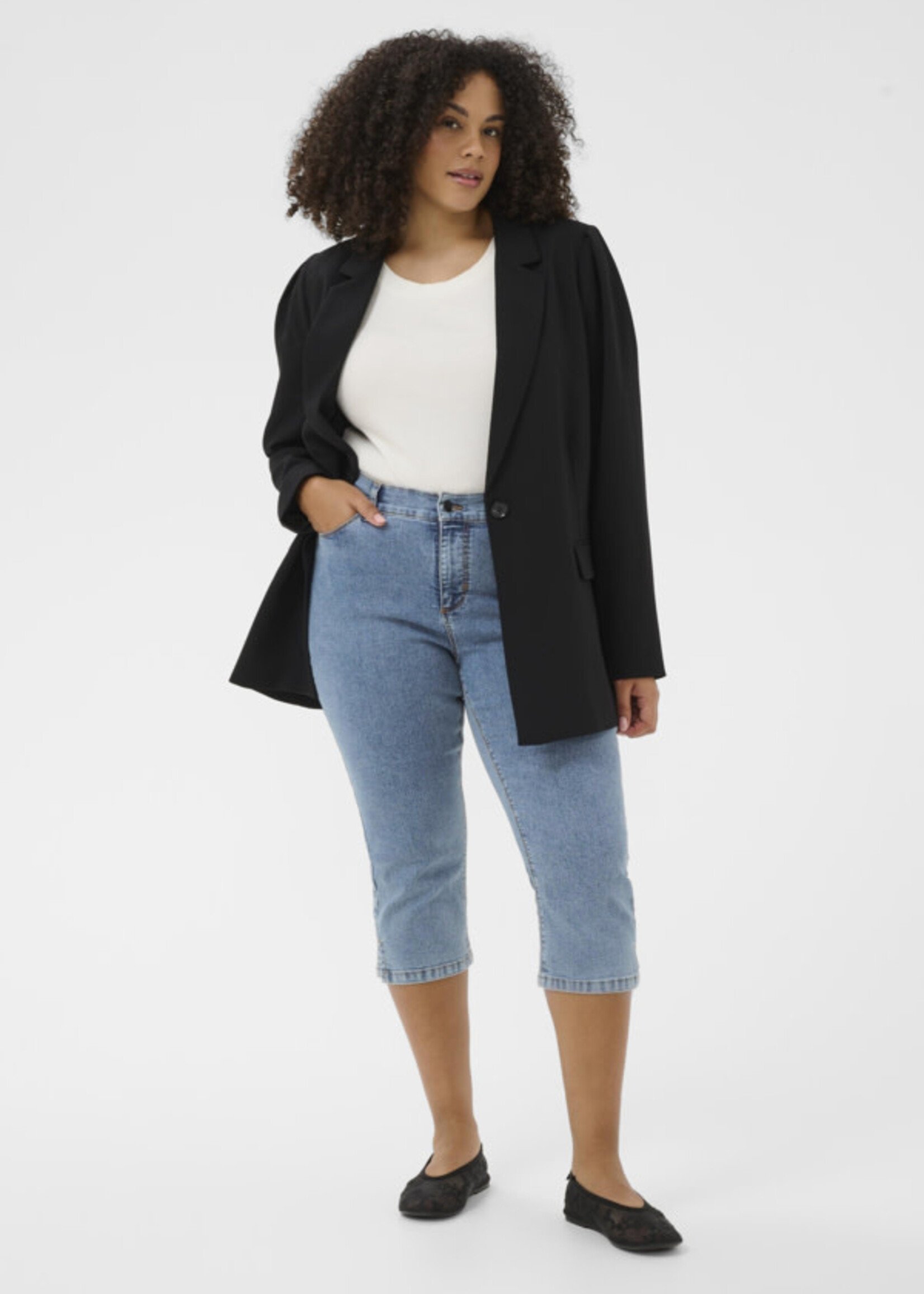 KAFFE CURVE KAFFE CURVE-JEANS 3/4-10584087