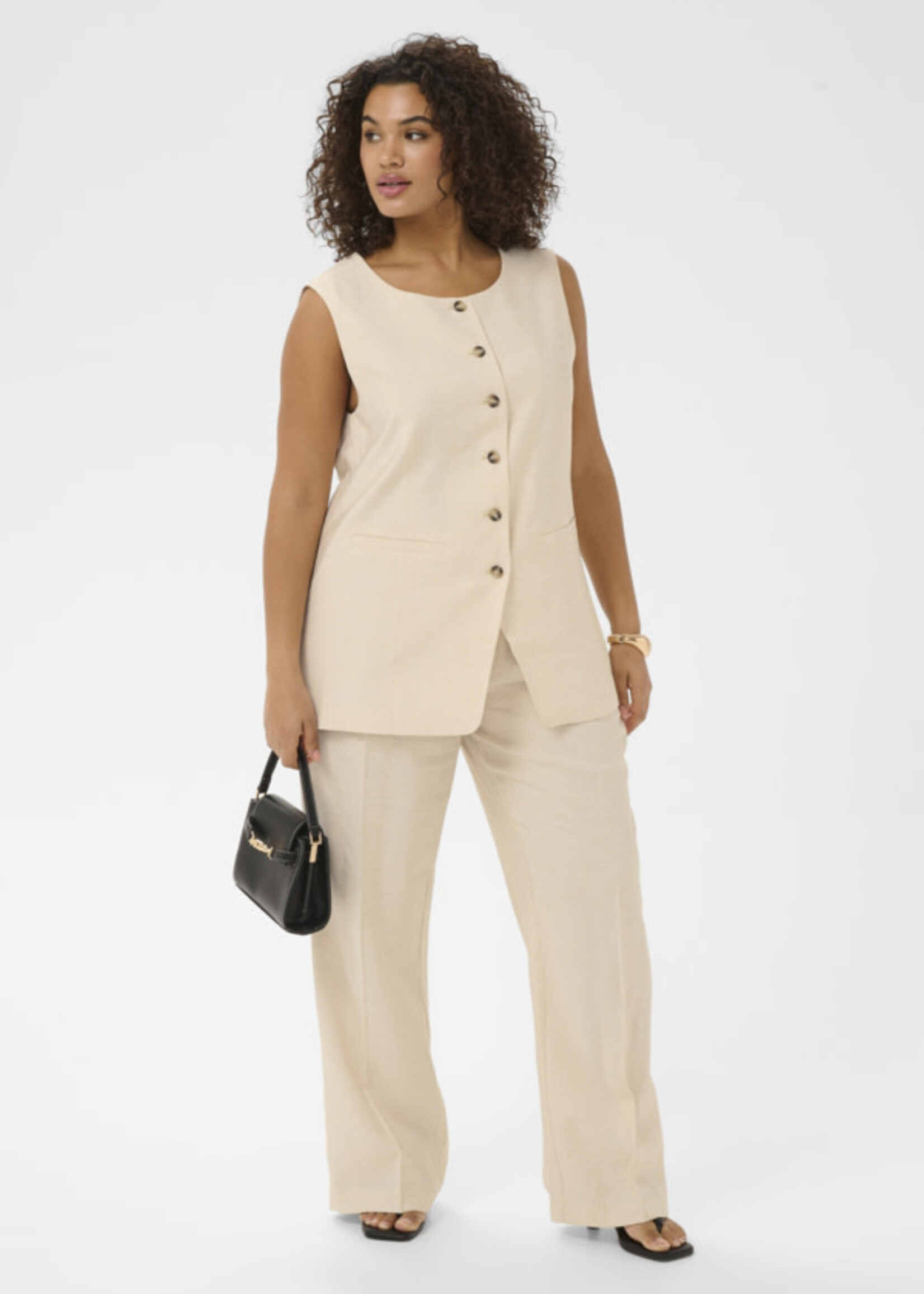 KAFFE CURVE KAFFE CURVE-VESTE SANS MANCHES-10584152