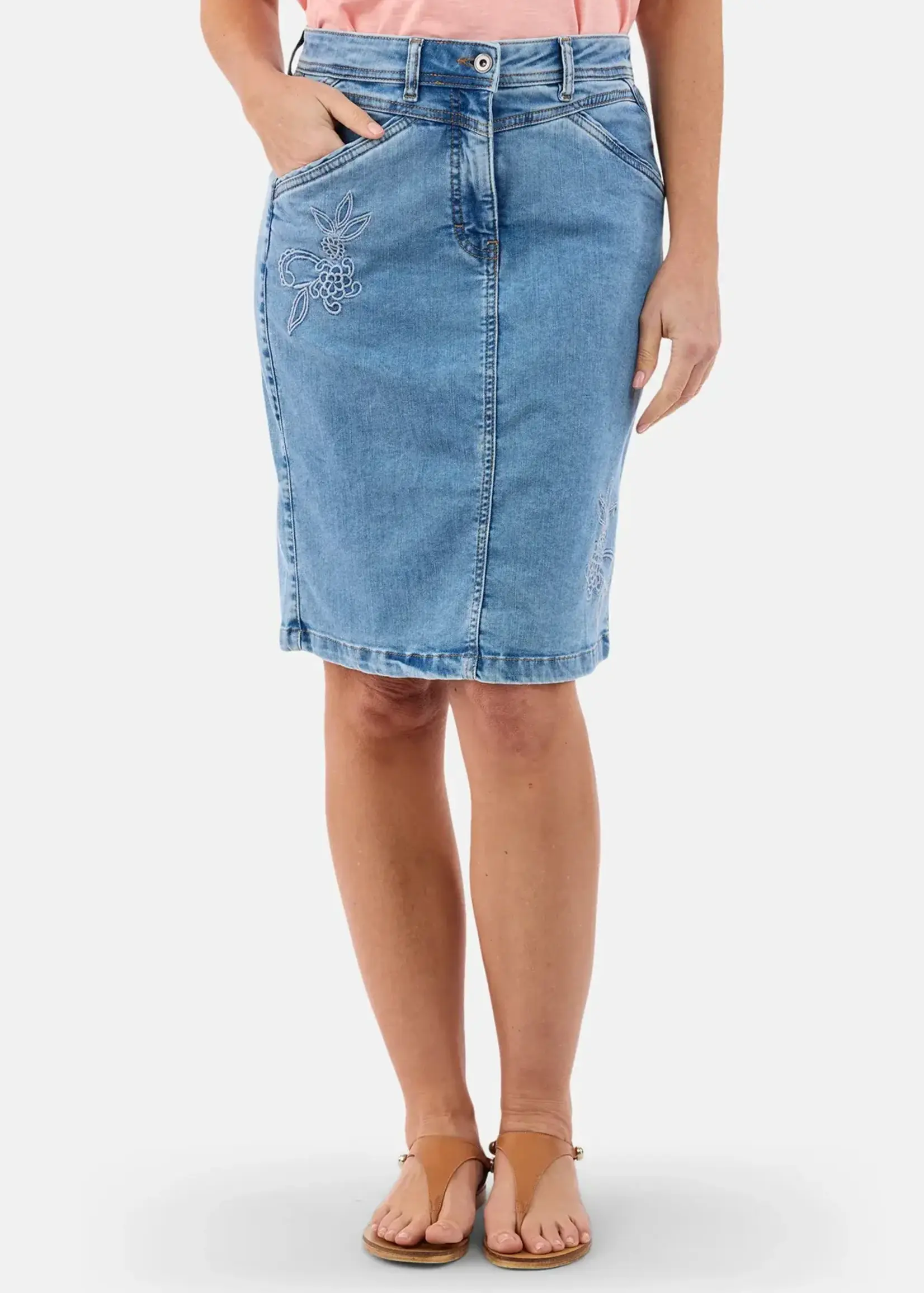 BRANDTEX BRANDTEX-JUPE EN JEANS-220292