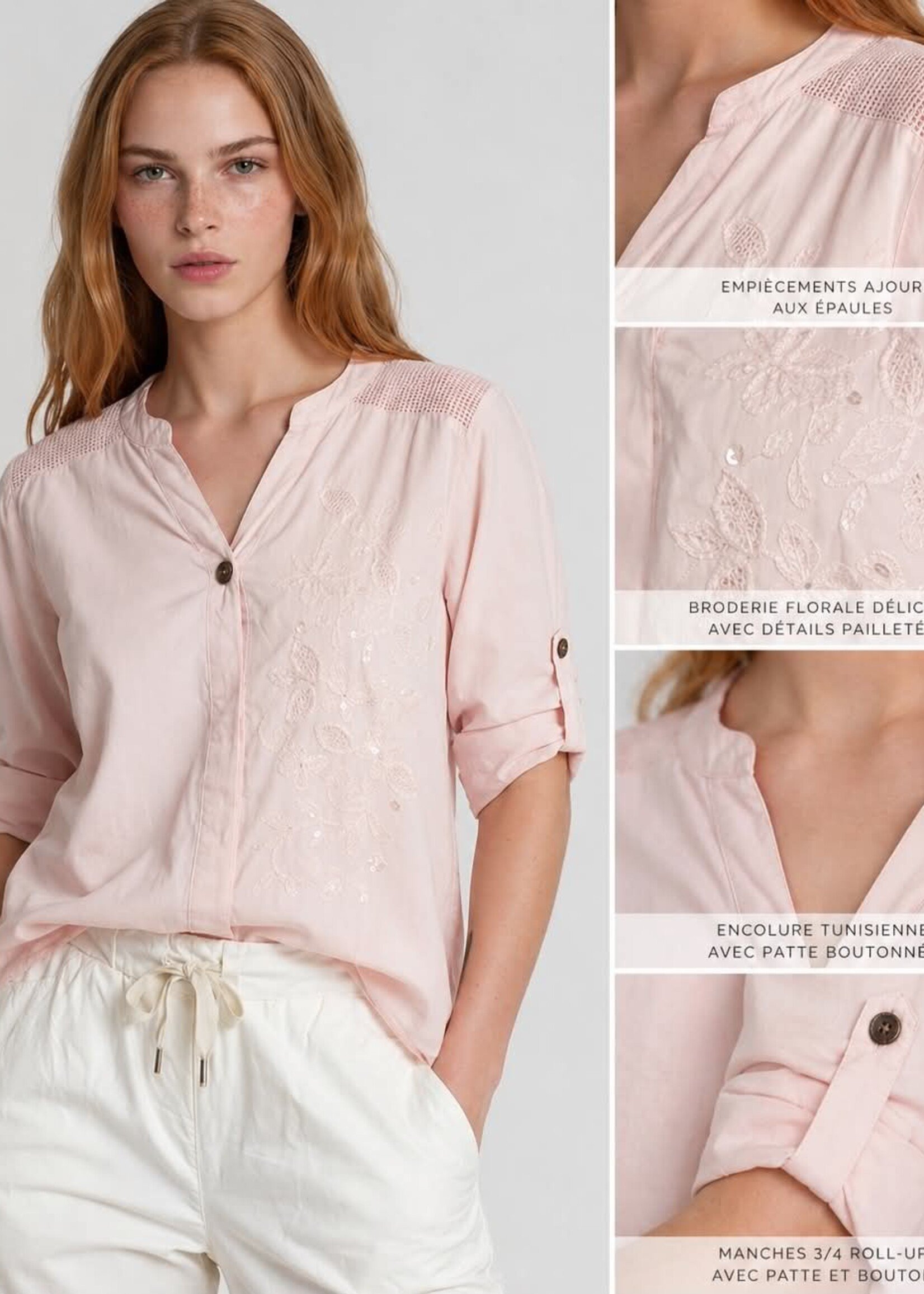 ESPRIT TENDANCE ESPRIT TENDANCE-CHEMISE PERLÉE-03156