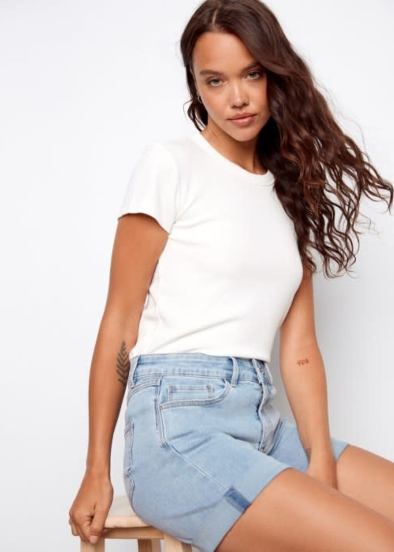 CHARLIE B CHARLIE B-SHORT EN JEANS-C809TT-431A