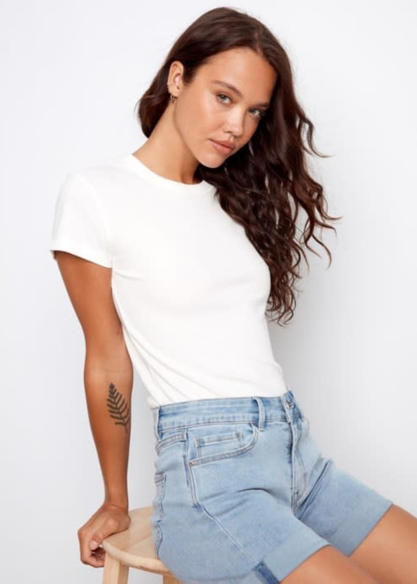 CHARLIE B CHARLIE B-SHORT EN JEANS-C809TT-431A