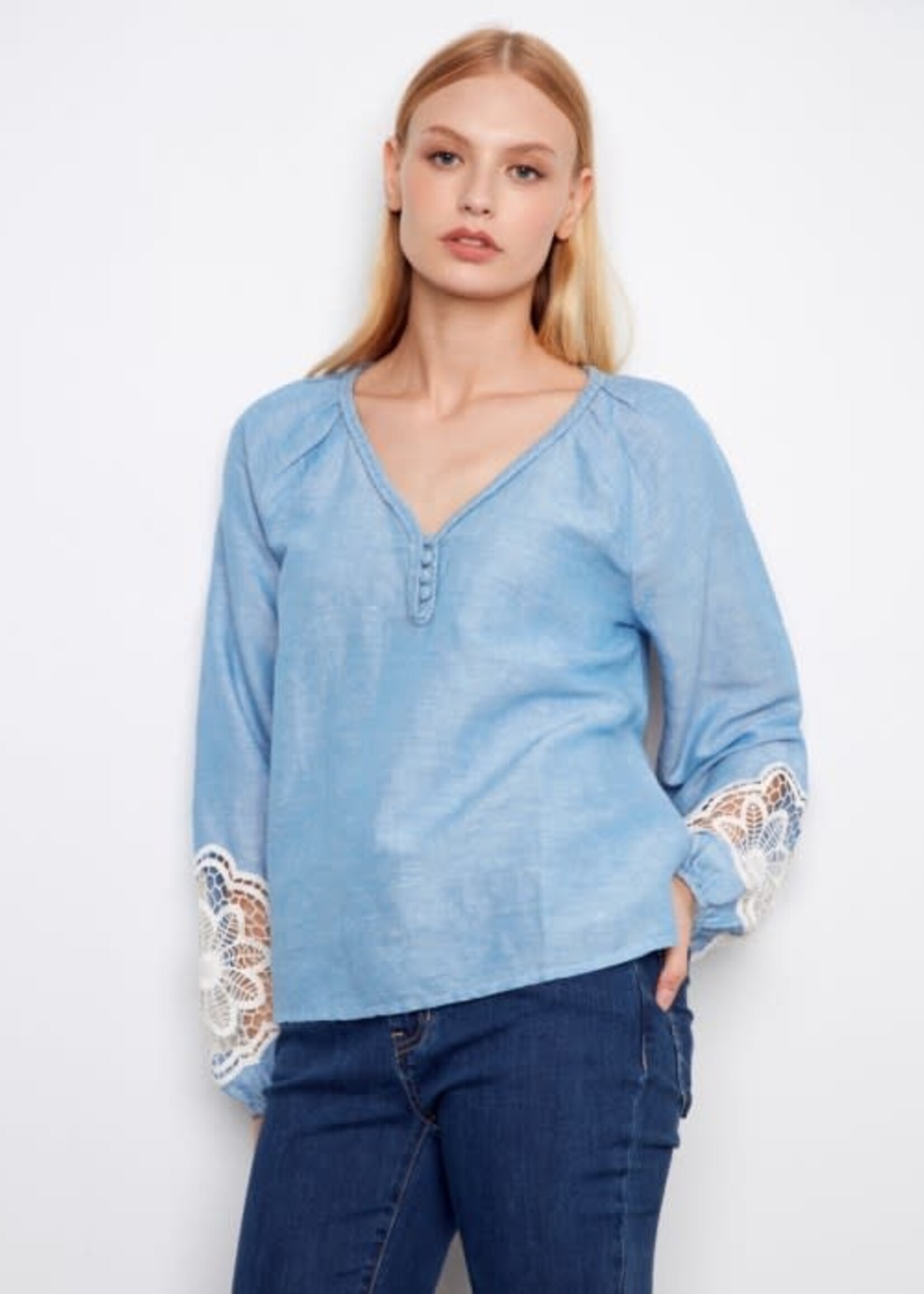 CHARLIE B CHARLIE B-BLOUSE-C4703-240C