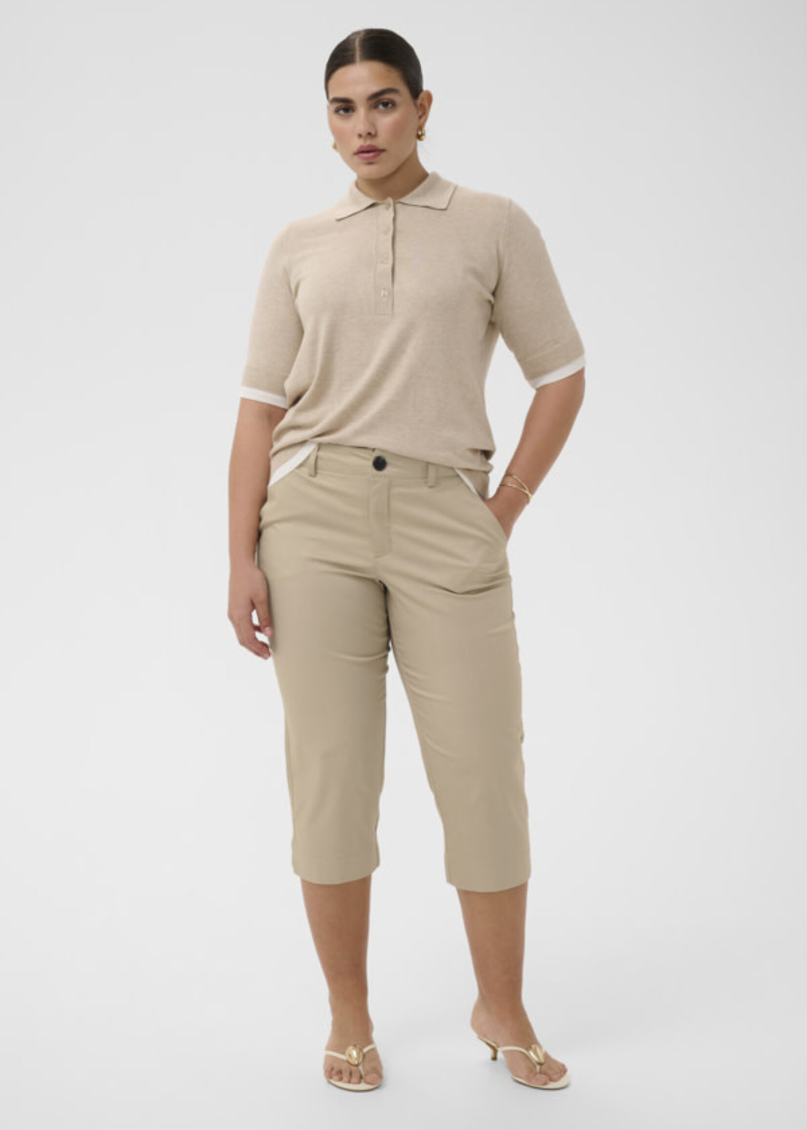 KAFFE CURVE KAFFE CURVE-PANTALON CAPRI-10583301