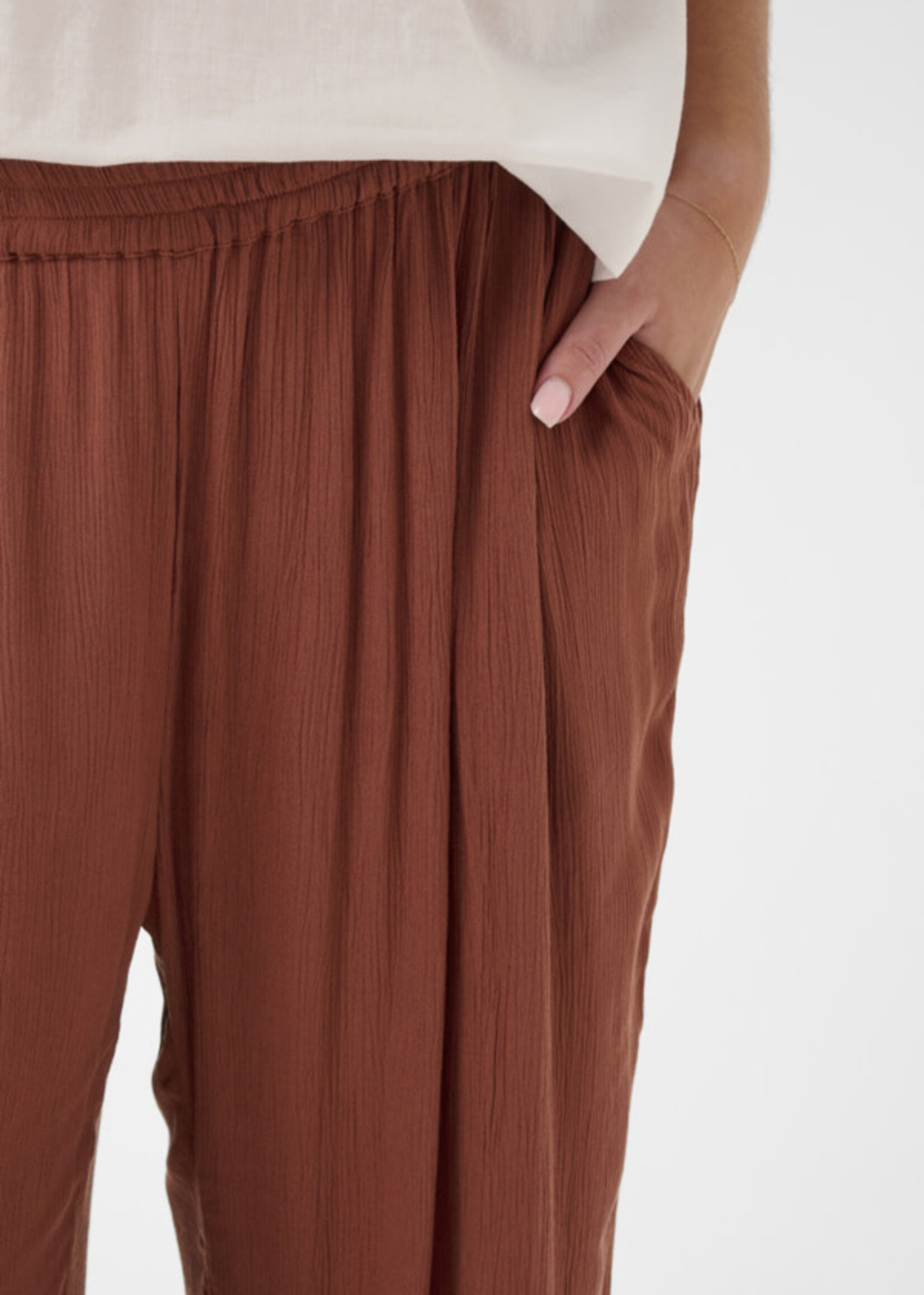 KAFFE CURVE KAFFE CURVE-PANTALON JAMBE LARGE-10580846