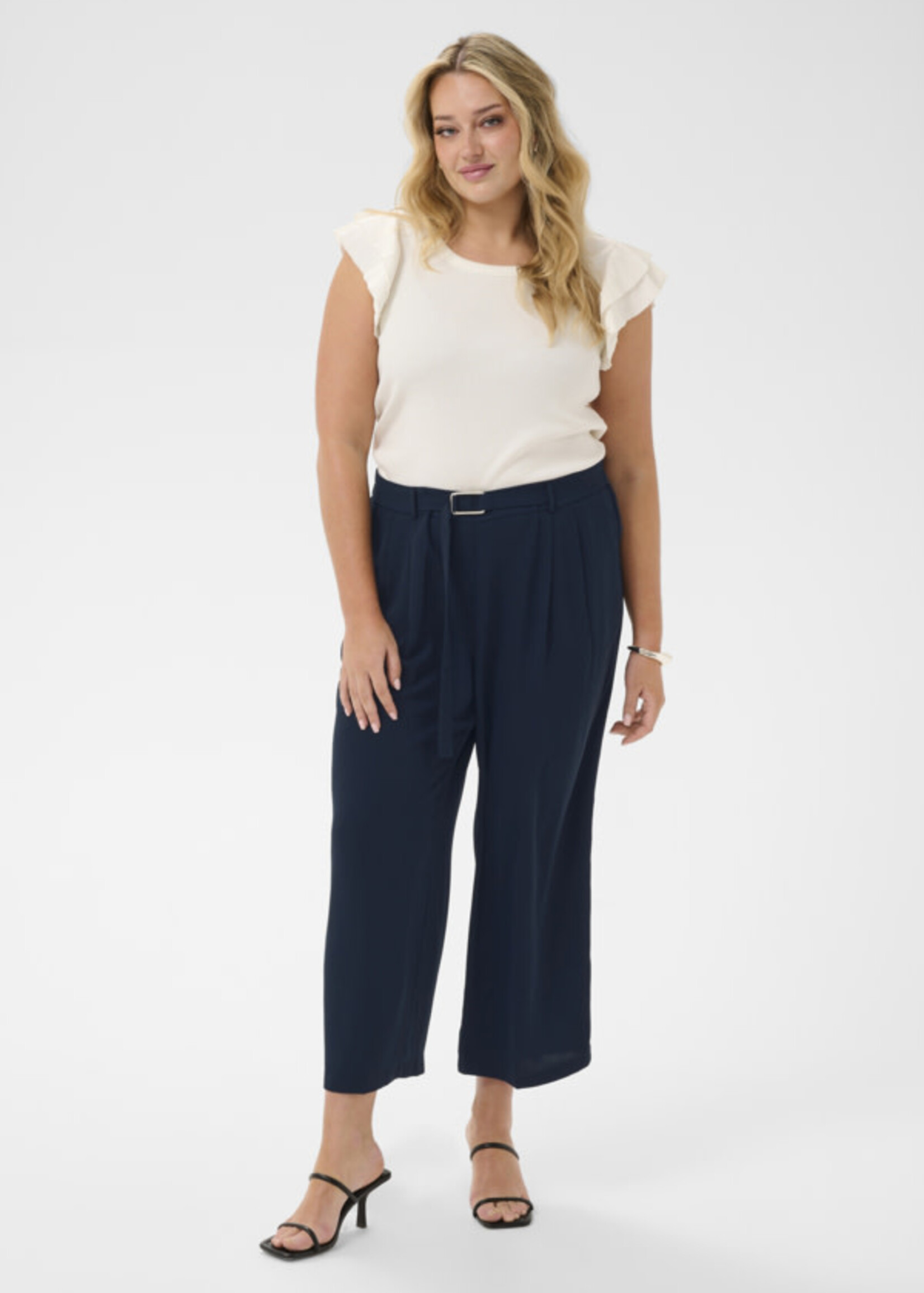KAFFE CURVE KAFFE CURVE-PANTALON 7/8 LARGE-10584127