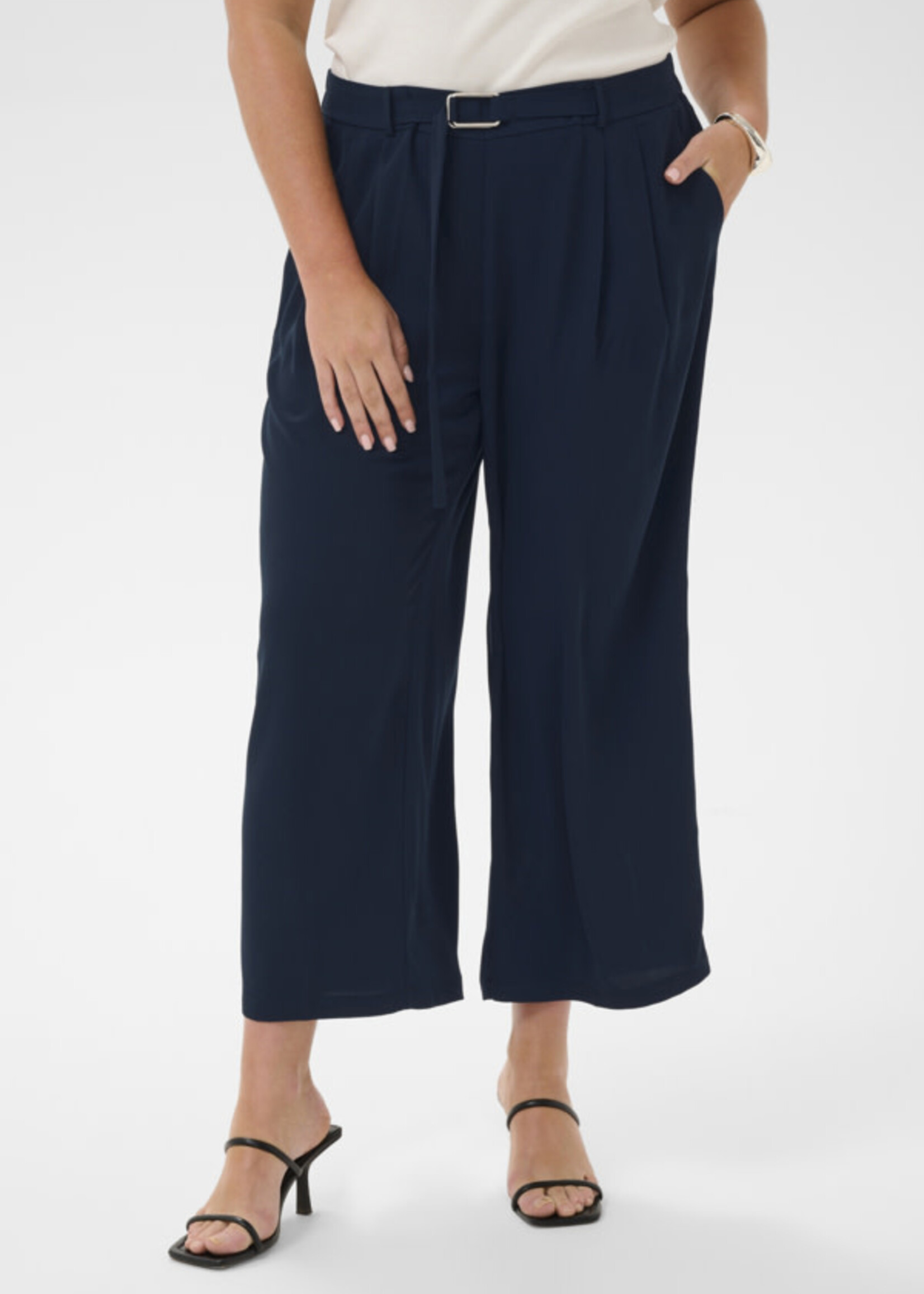 KAFFE CURVE KAFFE CURVE-PANTALON 7/8 LARGE-10584127