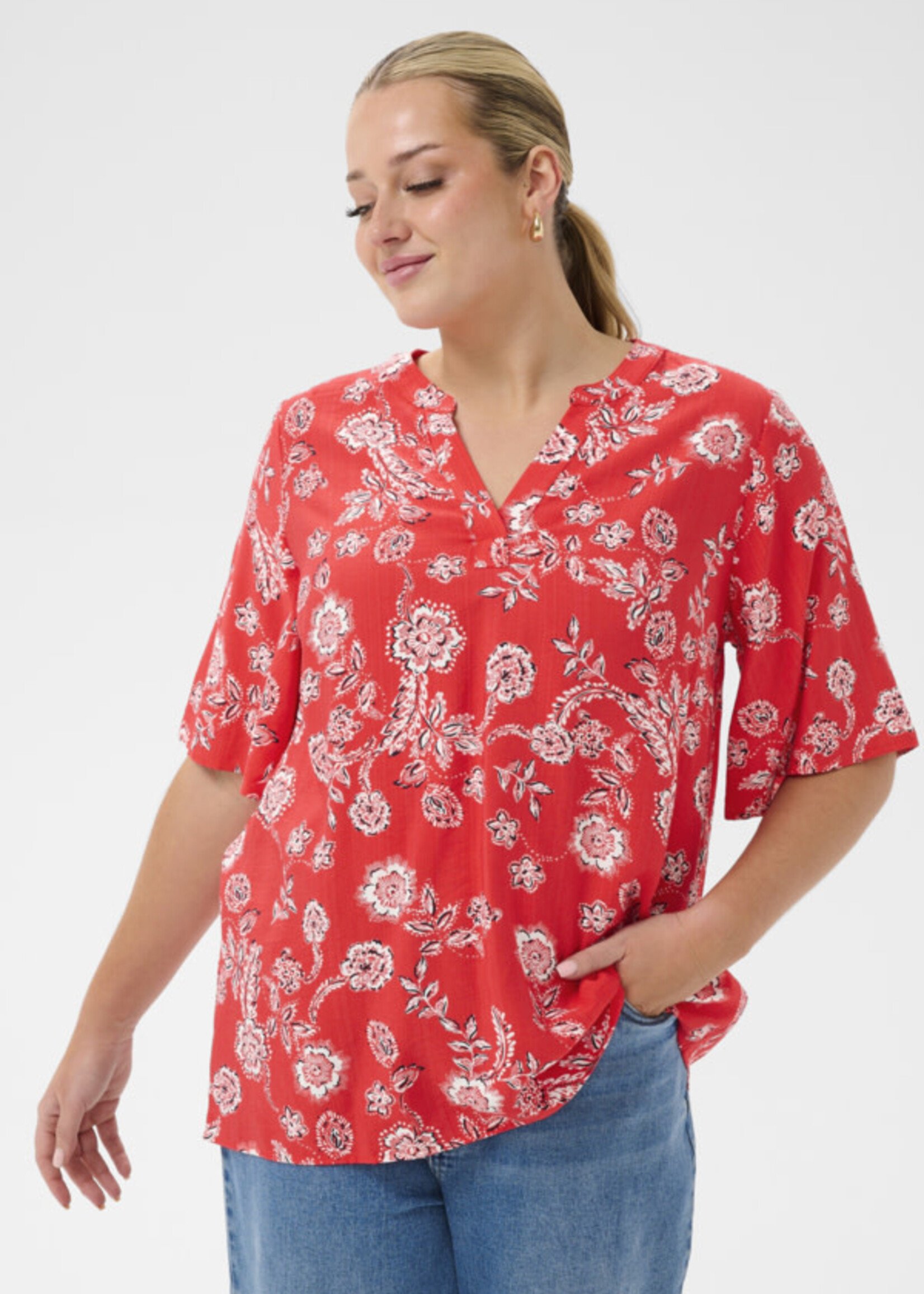 KAFFE CURVE KAFFE CURVE-BLOUSE-10584110