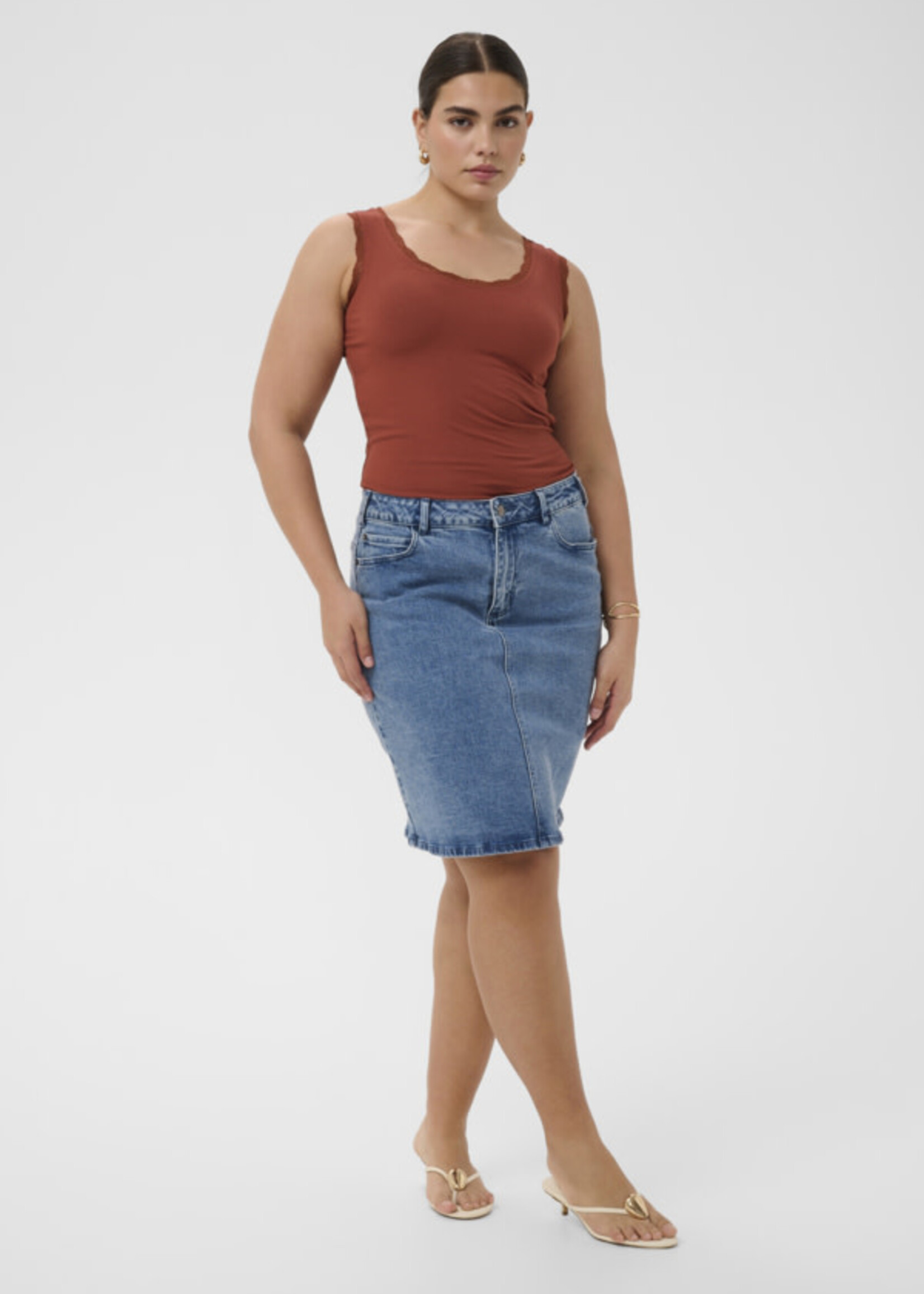 KAFFE CURVE KAFFE CURVE-CAMISOLE-10583468