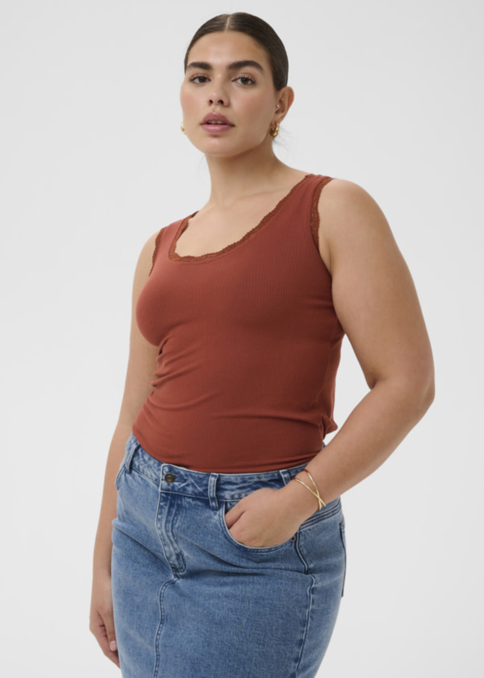 KAFFE CURVE KAFFE CURVE-CAMISOLE-10583468