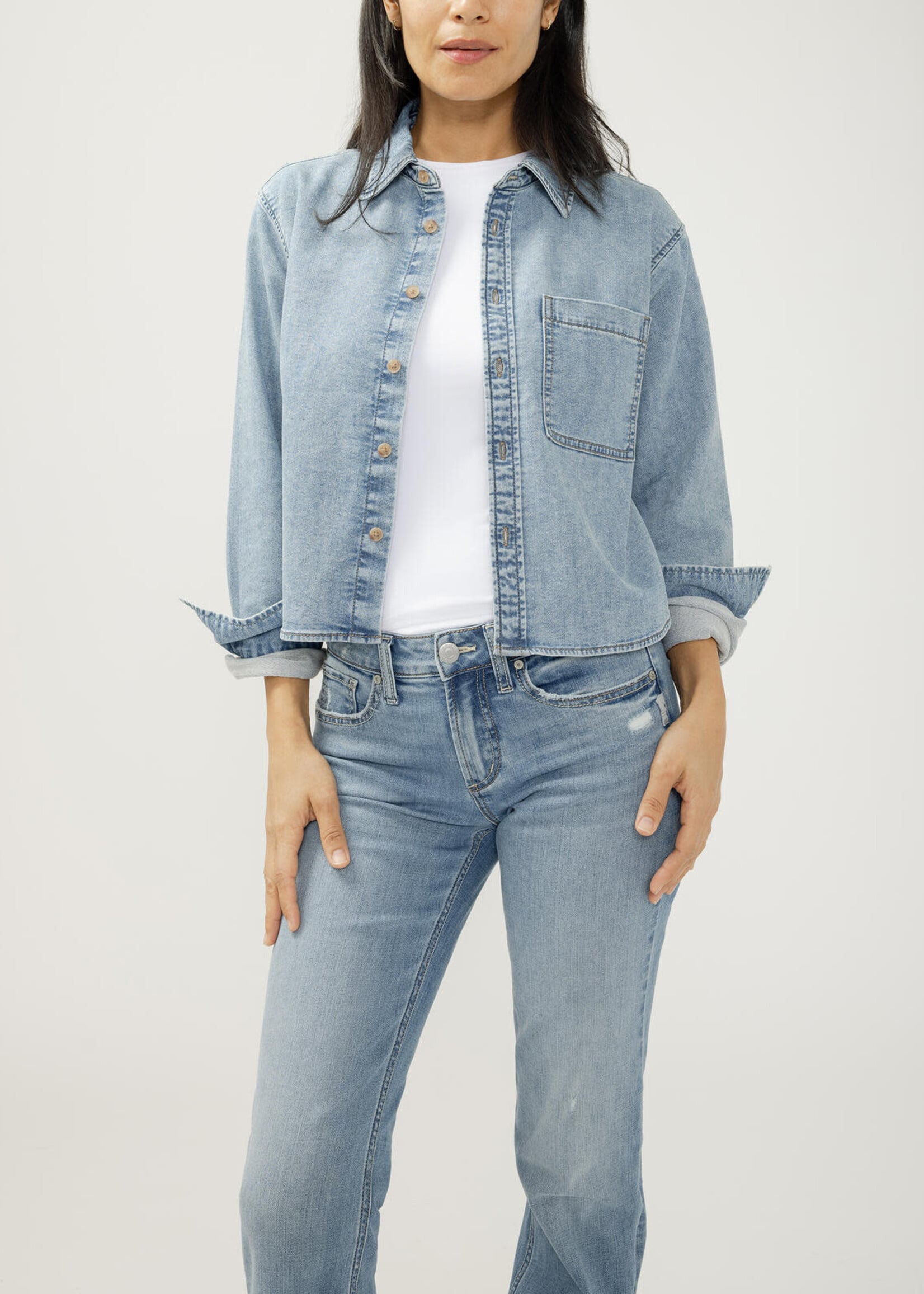 SILVER JEANS SILVER JEANS-CHEMISIER-LS4305LWK201