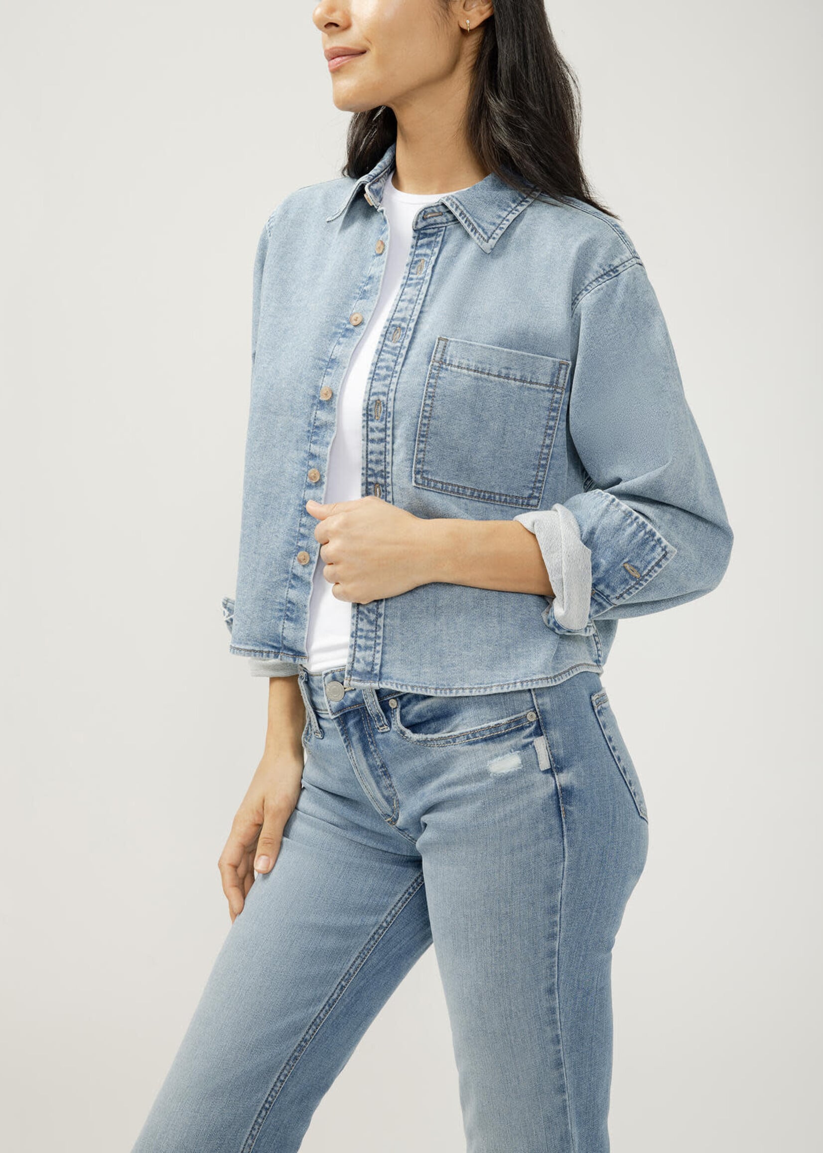 SILVER JEANS SILVER JEANS-CHEMISIER-LS4305LWK201