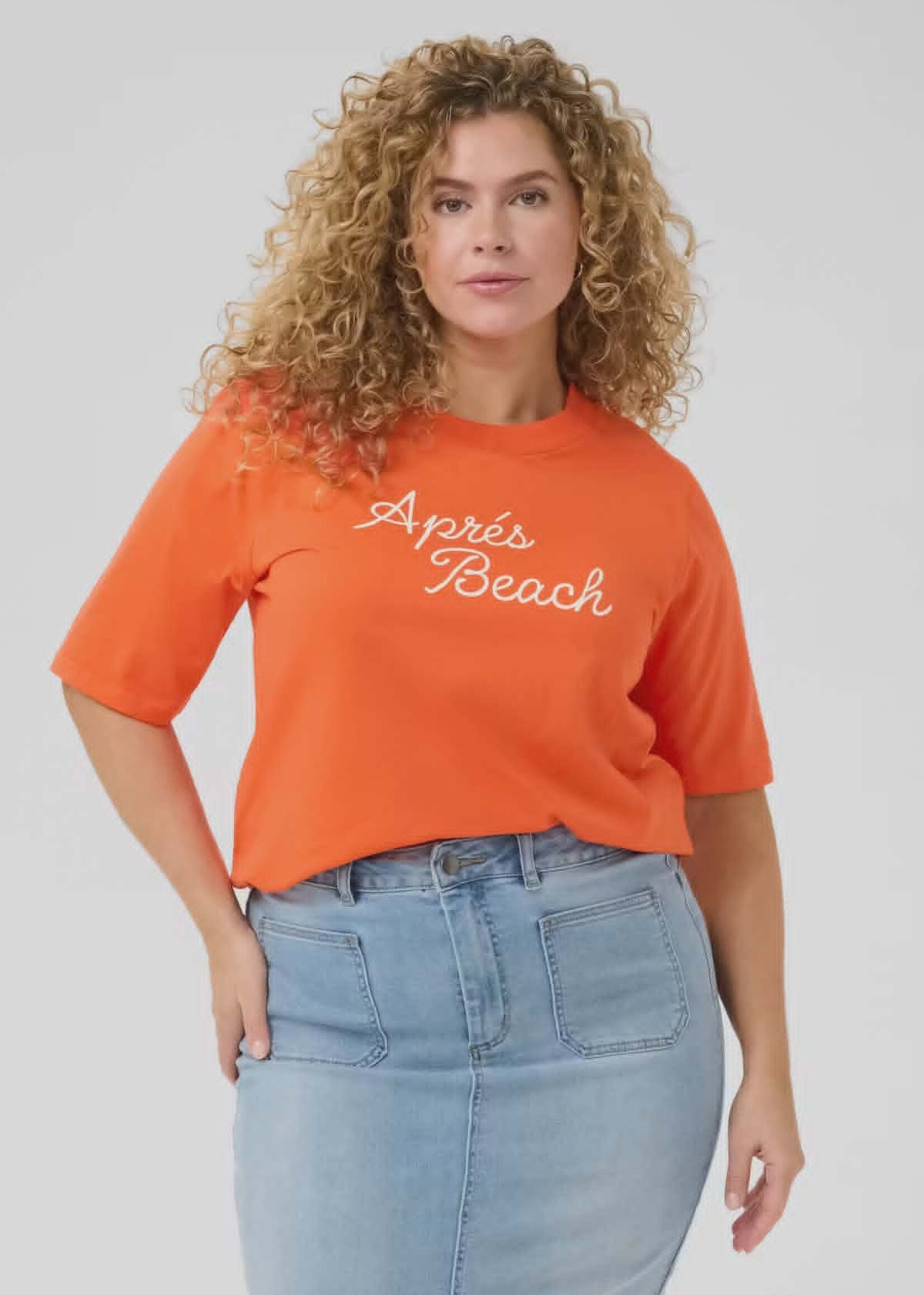 KAFFE CURVE DKCOMPANY- T-SHIRT-10583186