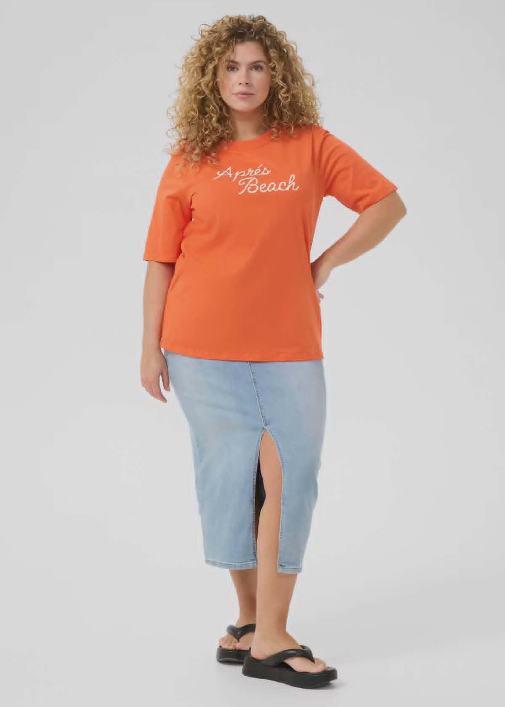 KAFFE CURVE DKCOMPANY- T-SHIRT-10583186