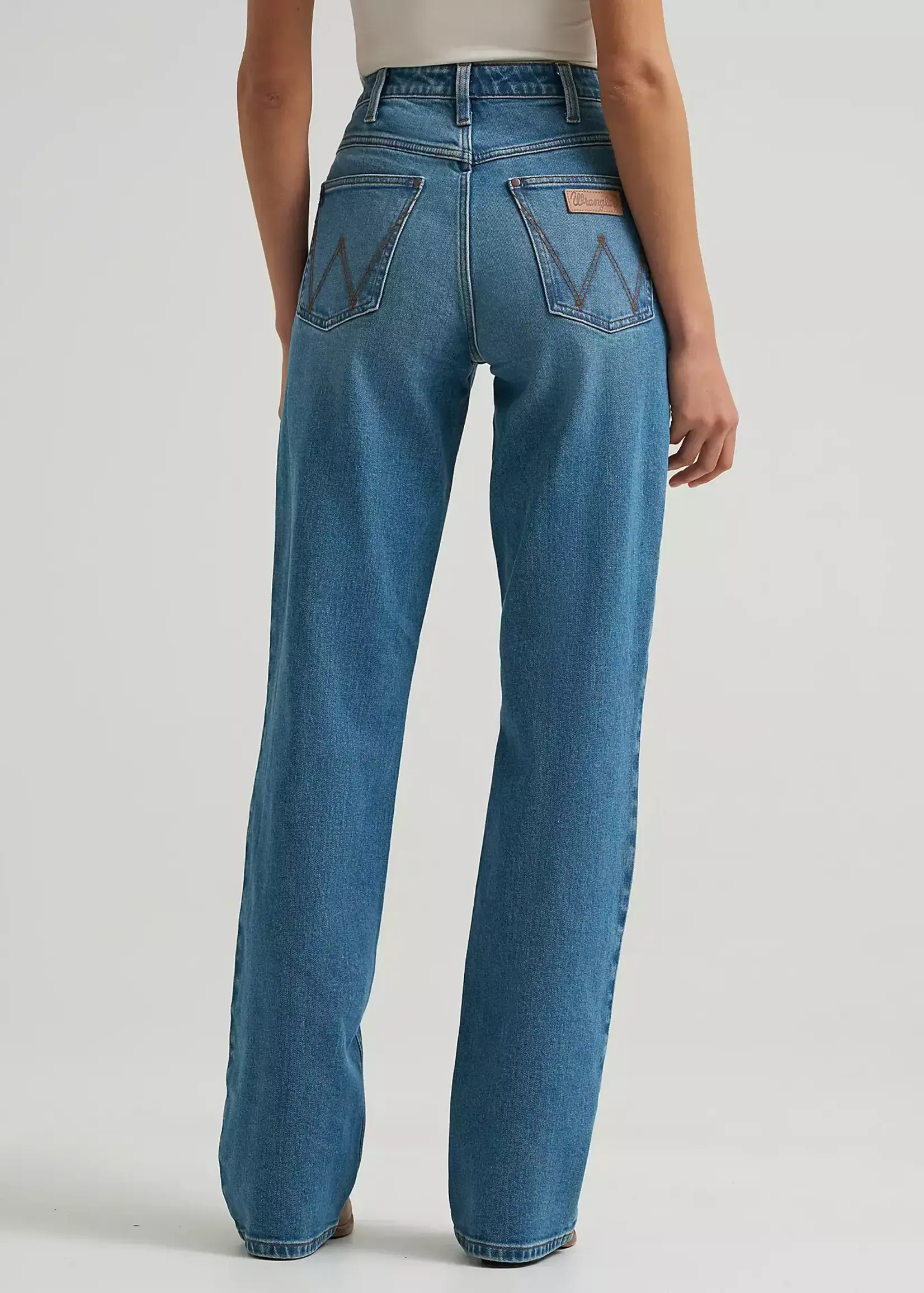 WRANGLER WRANGLER-HIGH RISE BOOTCUT RIDING JEANS-112382724
