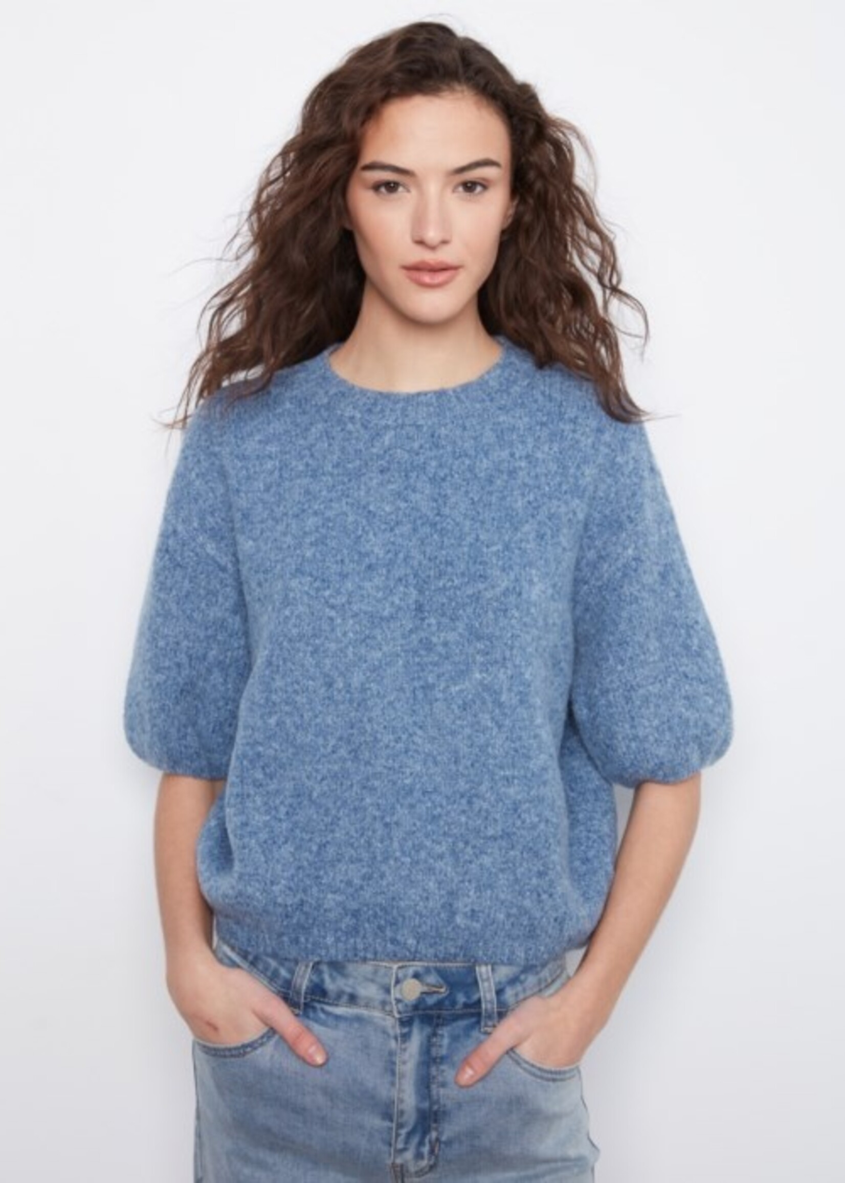 CHARLIE B CHARLIE B-PULL À MANCHES COURTES-C2858R