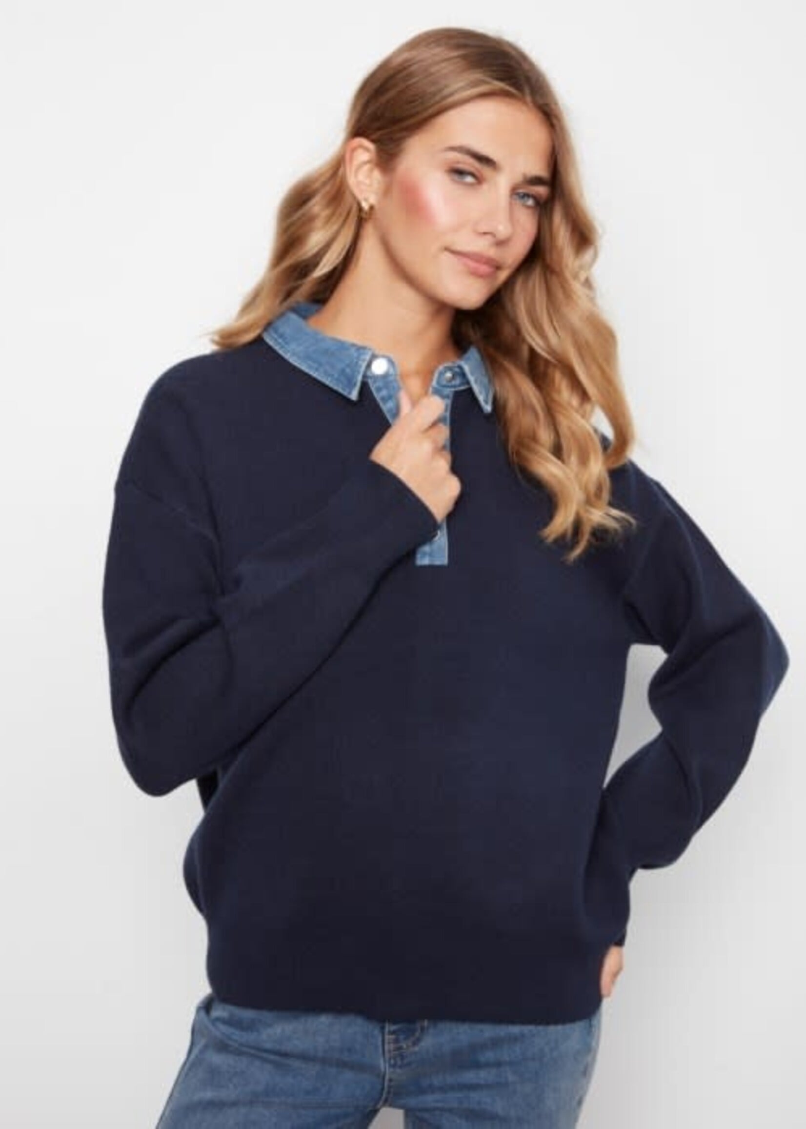 CHARLIE B CHARLIE B-PULL POLO À MANCHES LONGUES-C2125