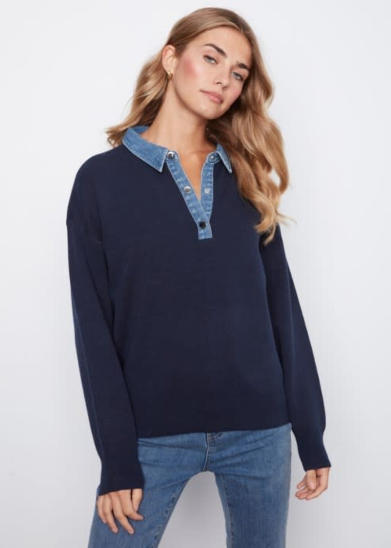 CHARLIE B CHARLIE B-PULL POLO À MANCHES LONGUES-C2125