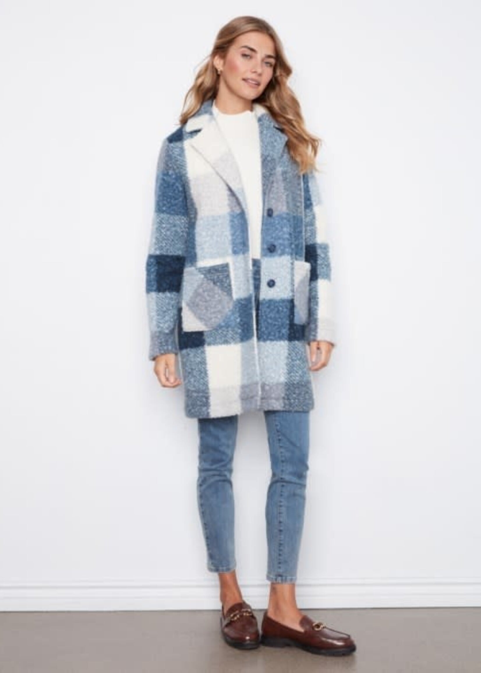 CHARLIE B CHARLIE B-MANTEAU À CARREAUX-C6141ZR
