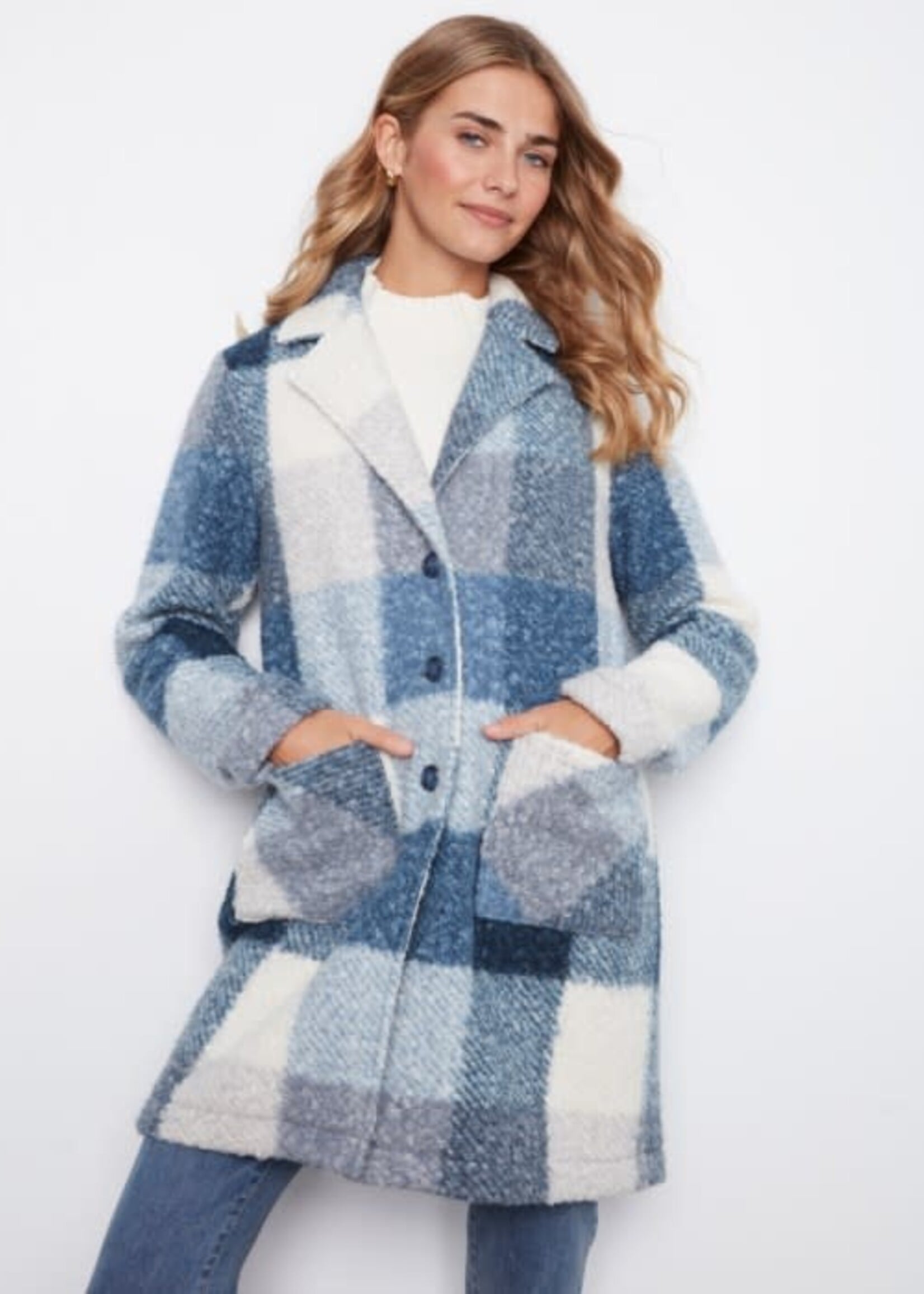 CHARLIE B CHARLIE B-MANTEAU À CARREAUX-C6141ZR