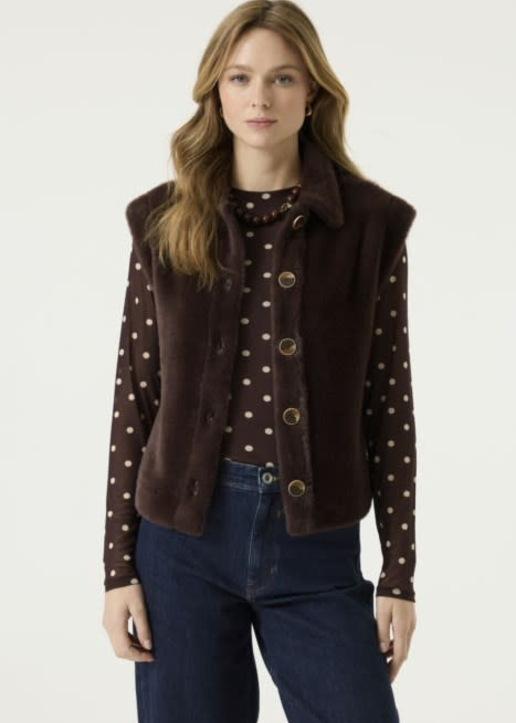 GARCIA GARCIA-VESTE EFFET FOURRURE-T260293