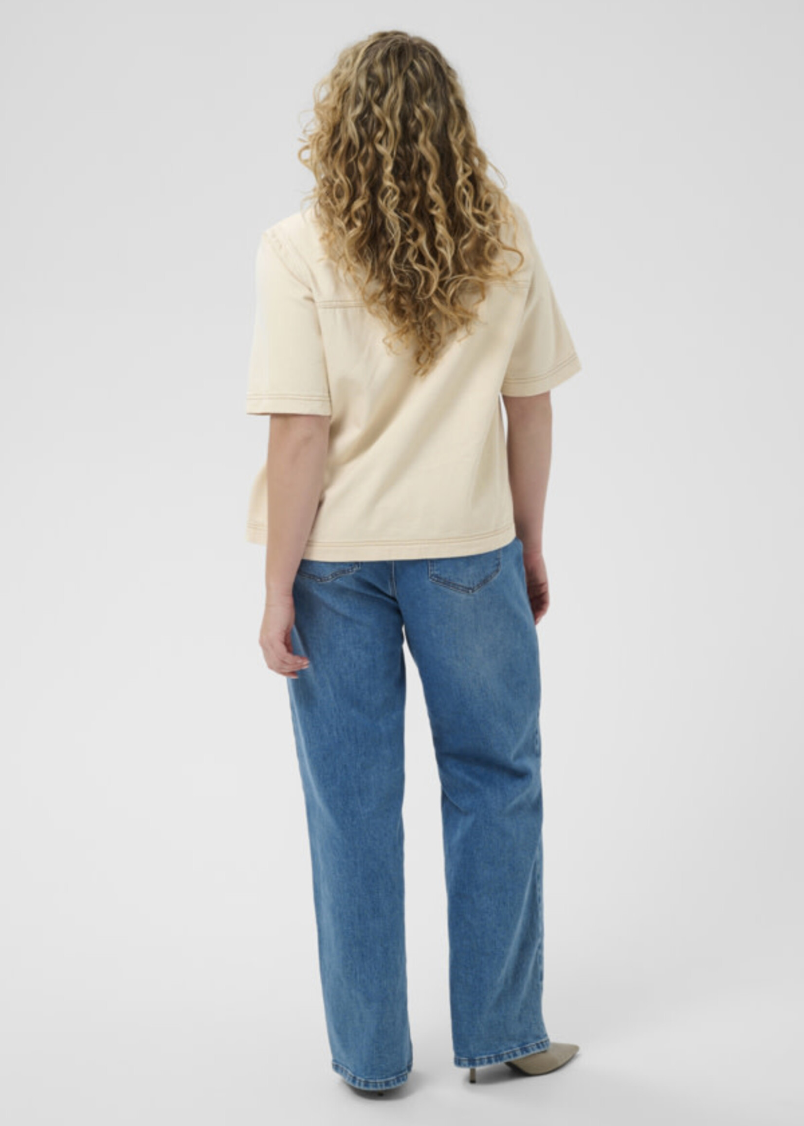 KAFFE CURVE KAFFE CURVE-BLOUSE EN JEANS-10584271